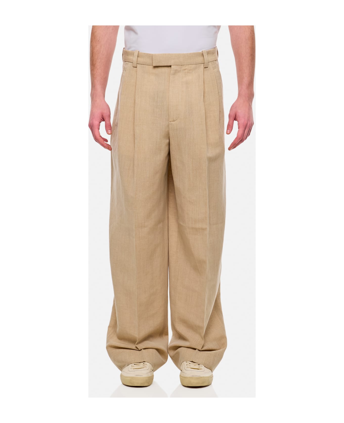 Jacquemus Titolo Trousers - Beige ボトムス
