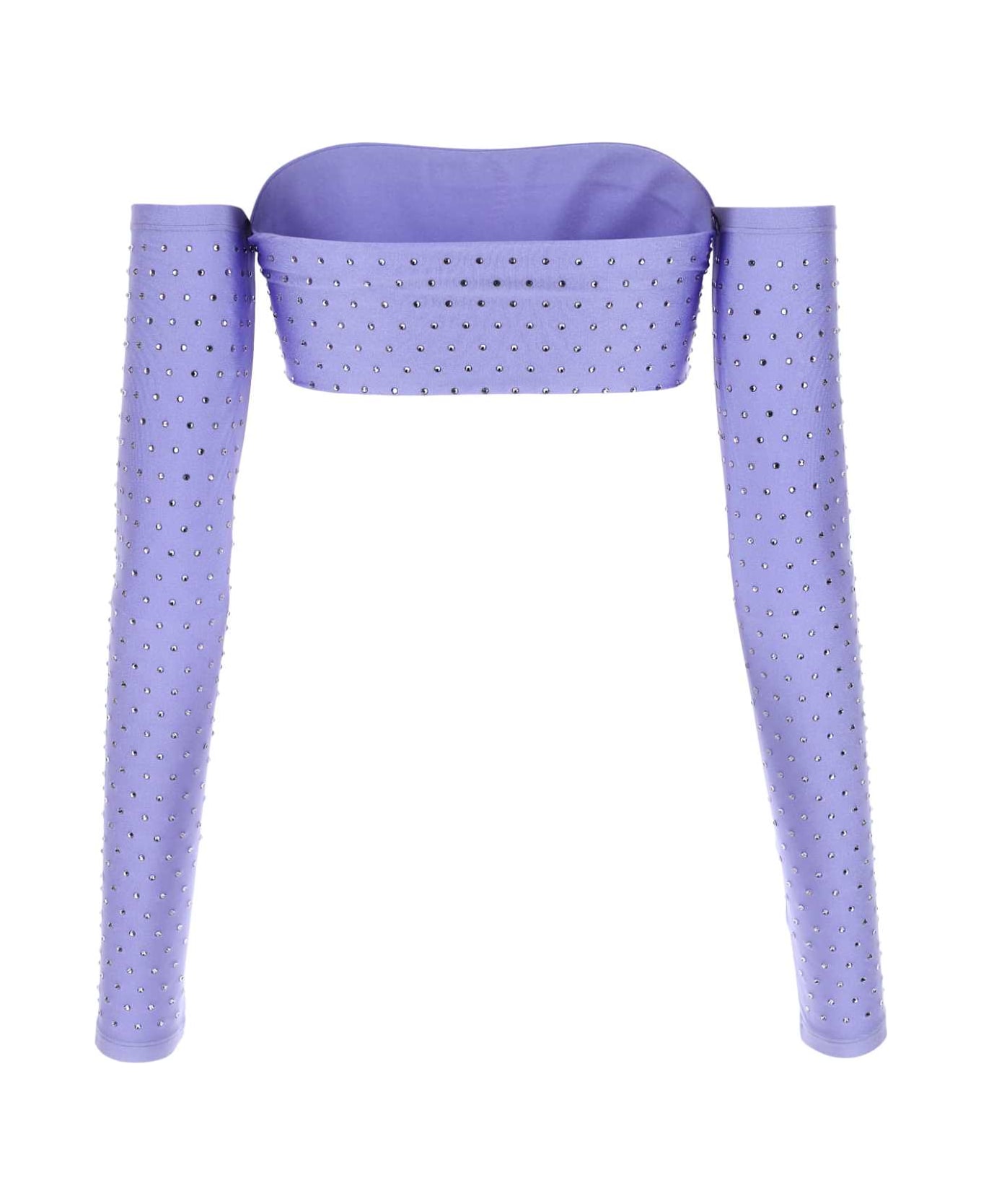 The Andamane Embellished Stretch Nylon Top - LILIAC
