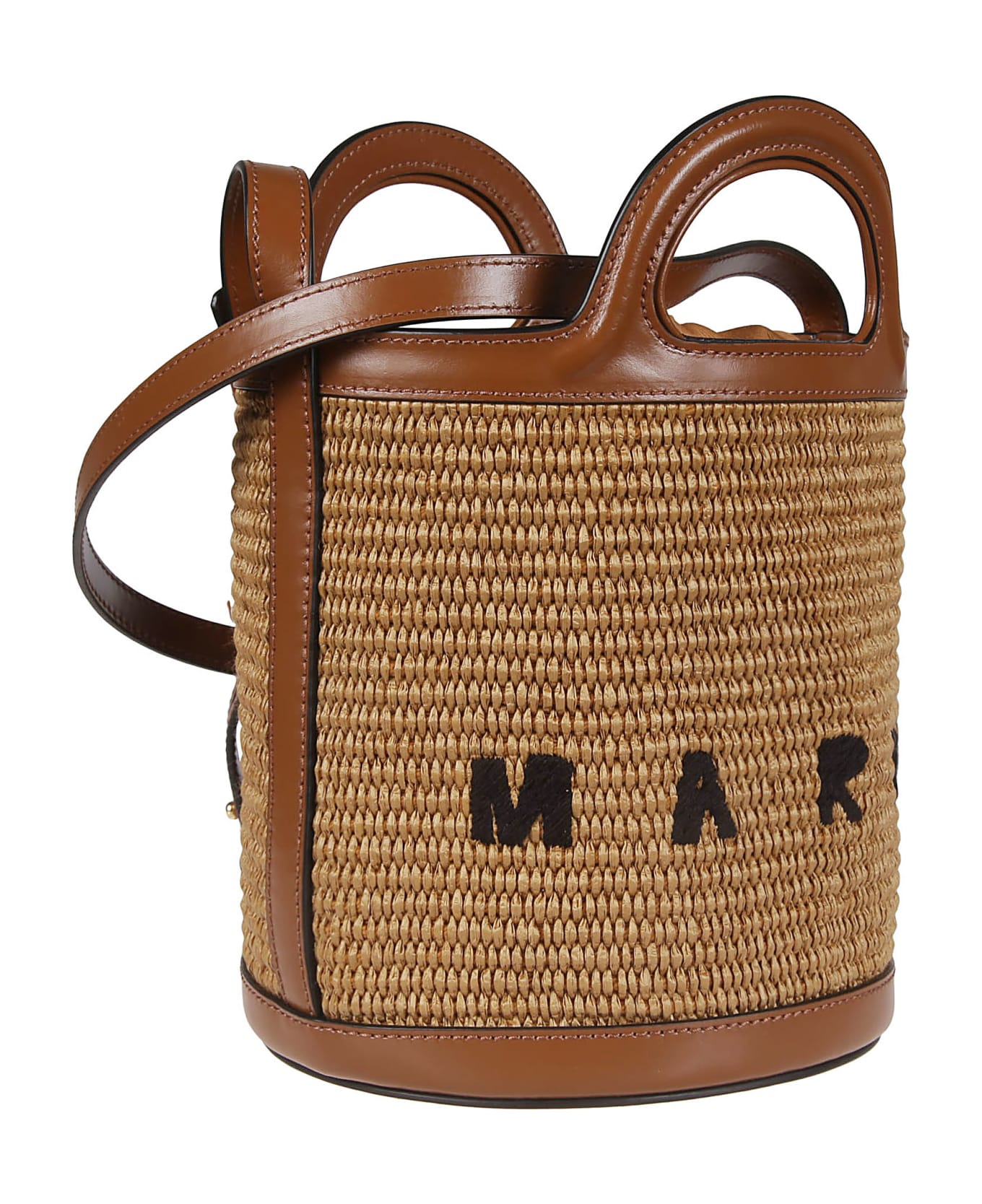 Marni Tropicalia Mini Bucket Bag - Raw Sienna