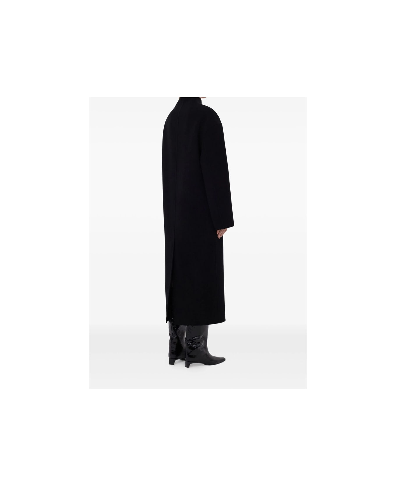 Loulou Studio Coat - BLACK