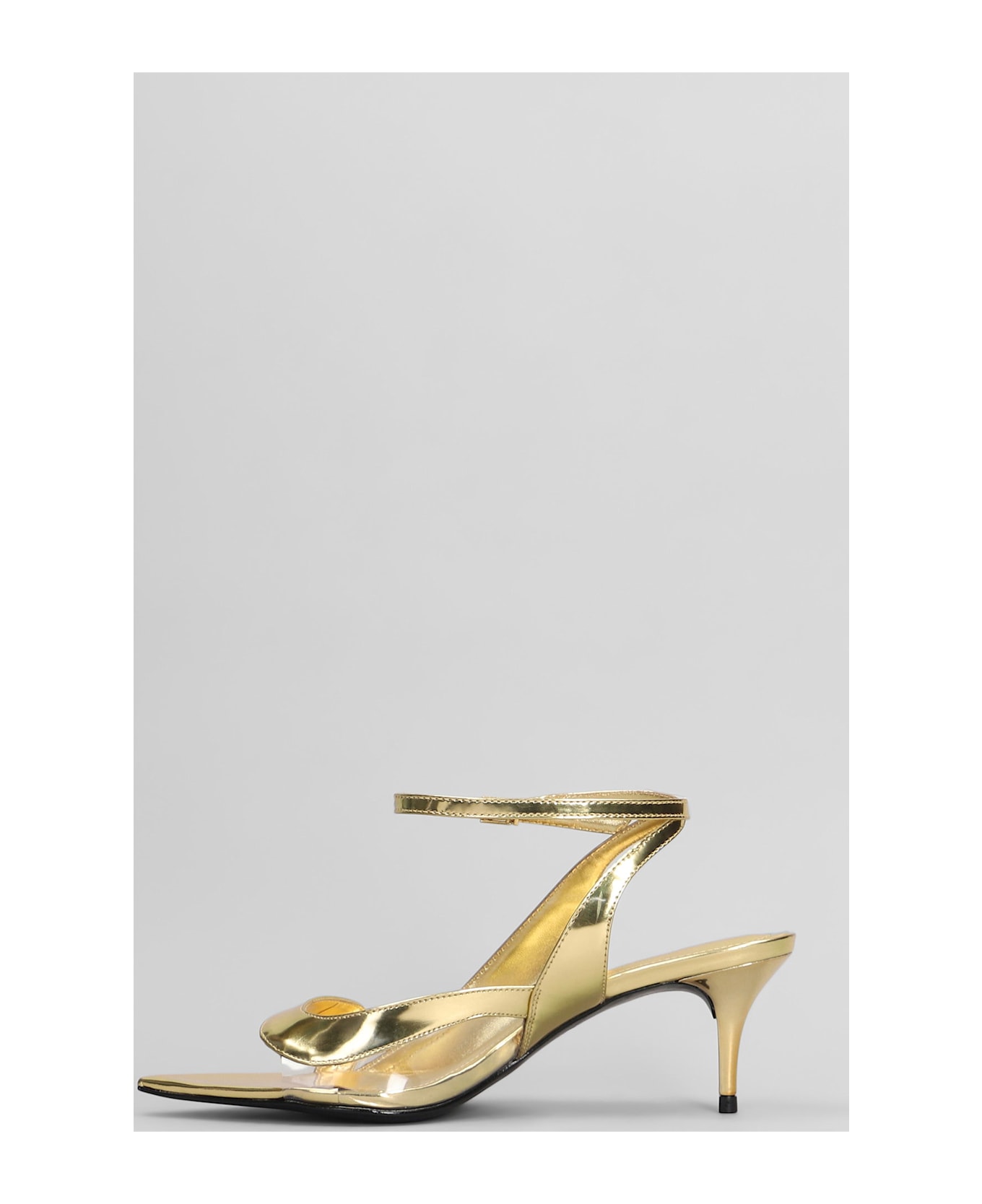 Schutz Sandals In Gold Leather - gold