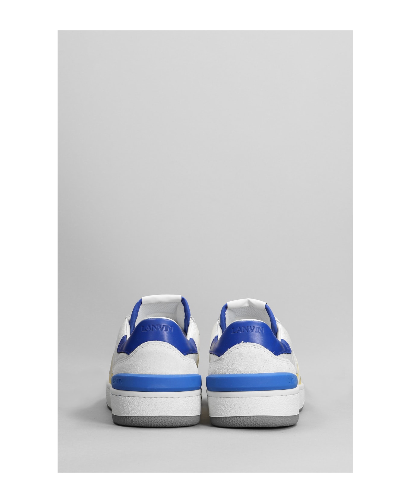 Lanvin Sneakers In Blue Leather - blue