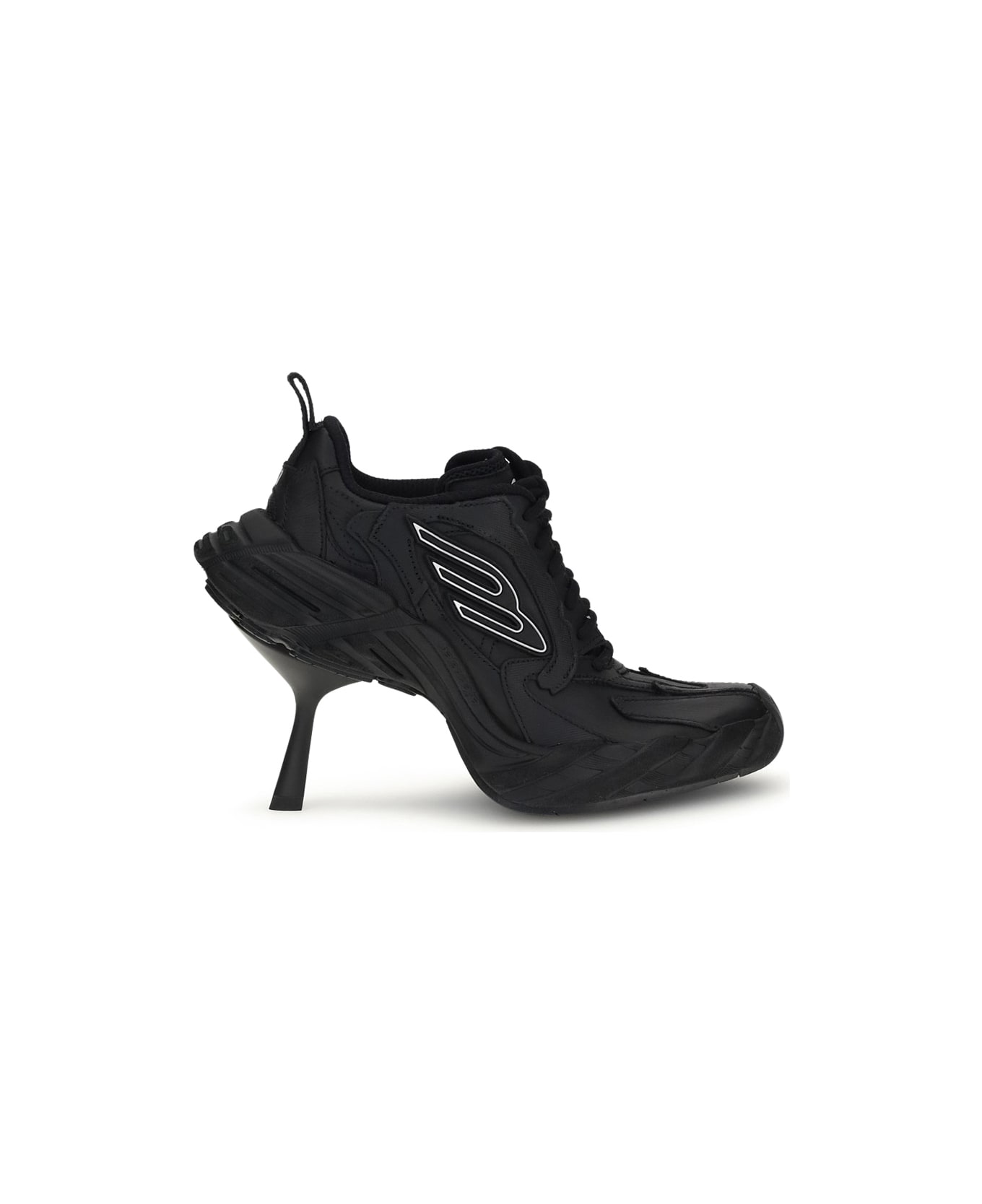Balenciaga Monday Heel Sneakers - Black