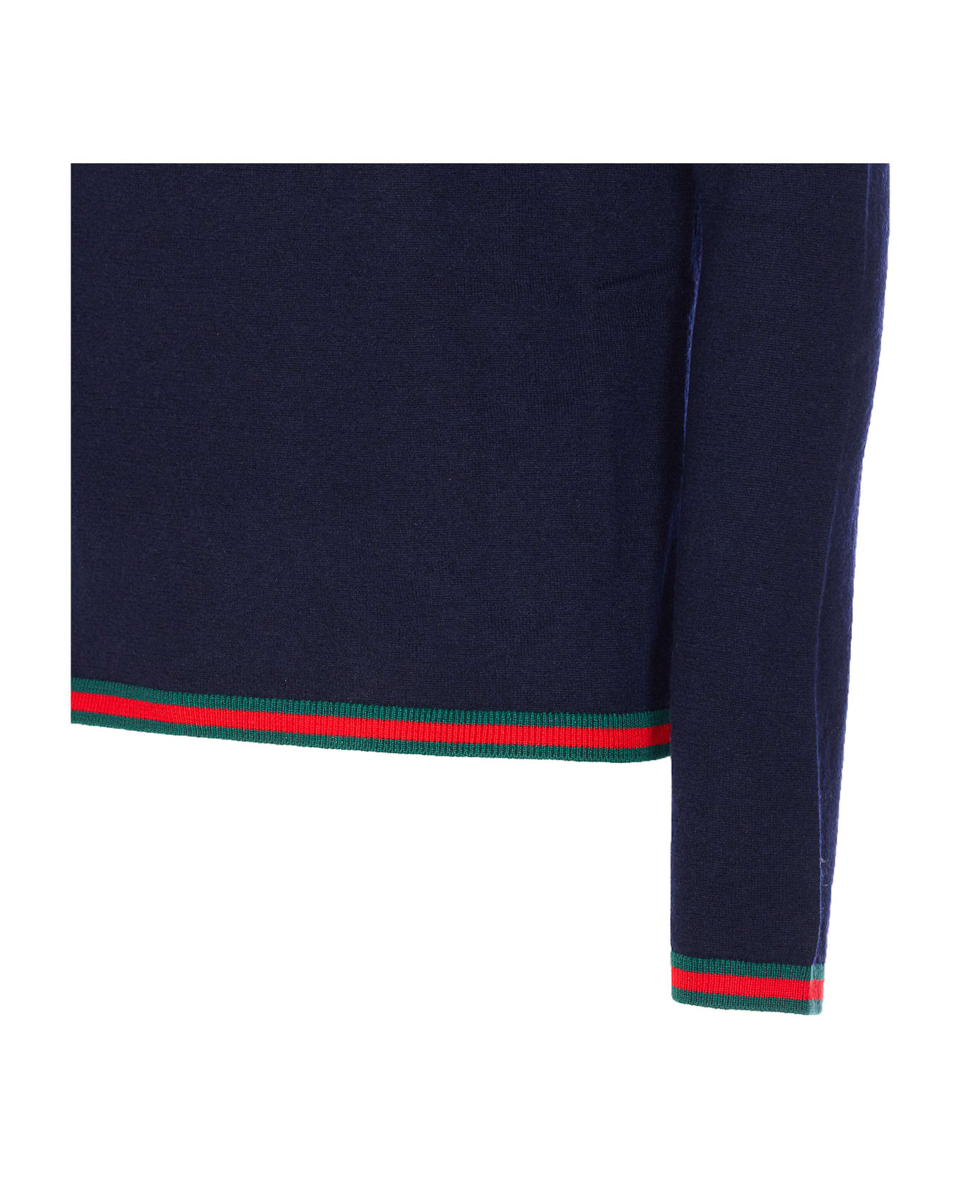 Gucci Web Detail Sweater - Blue