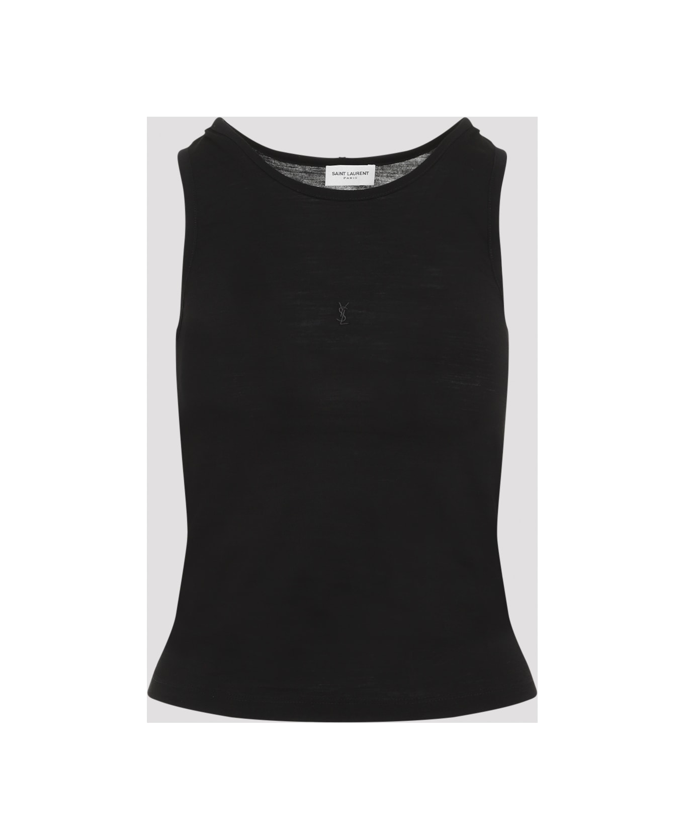 Saint Laurent Fitted Classic Tank Top - Noir