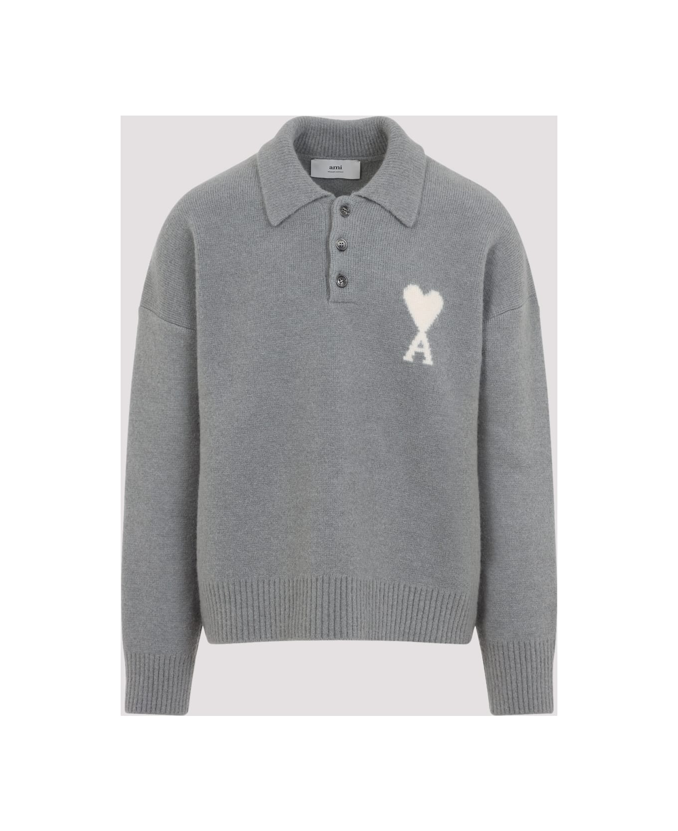 Ami Alexandre Mattiussi Adc Polo - Grey Off White