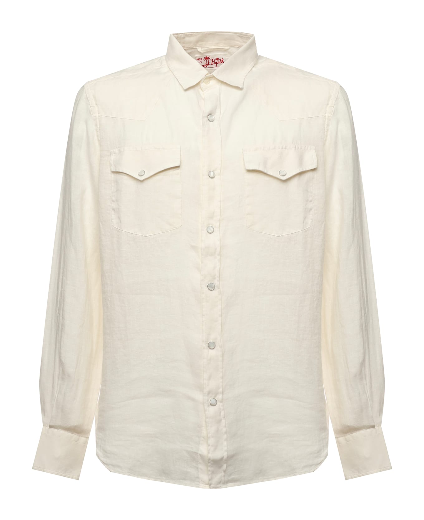 MC2 Saint Barth Greg Linen Shirt - White