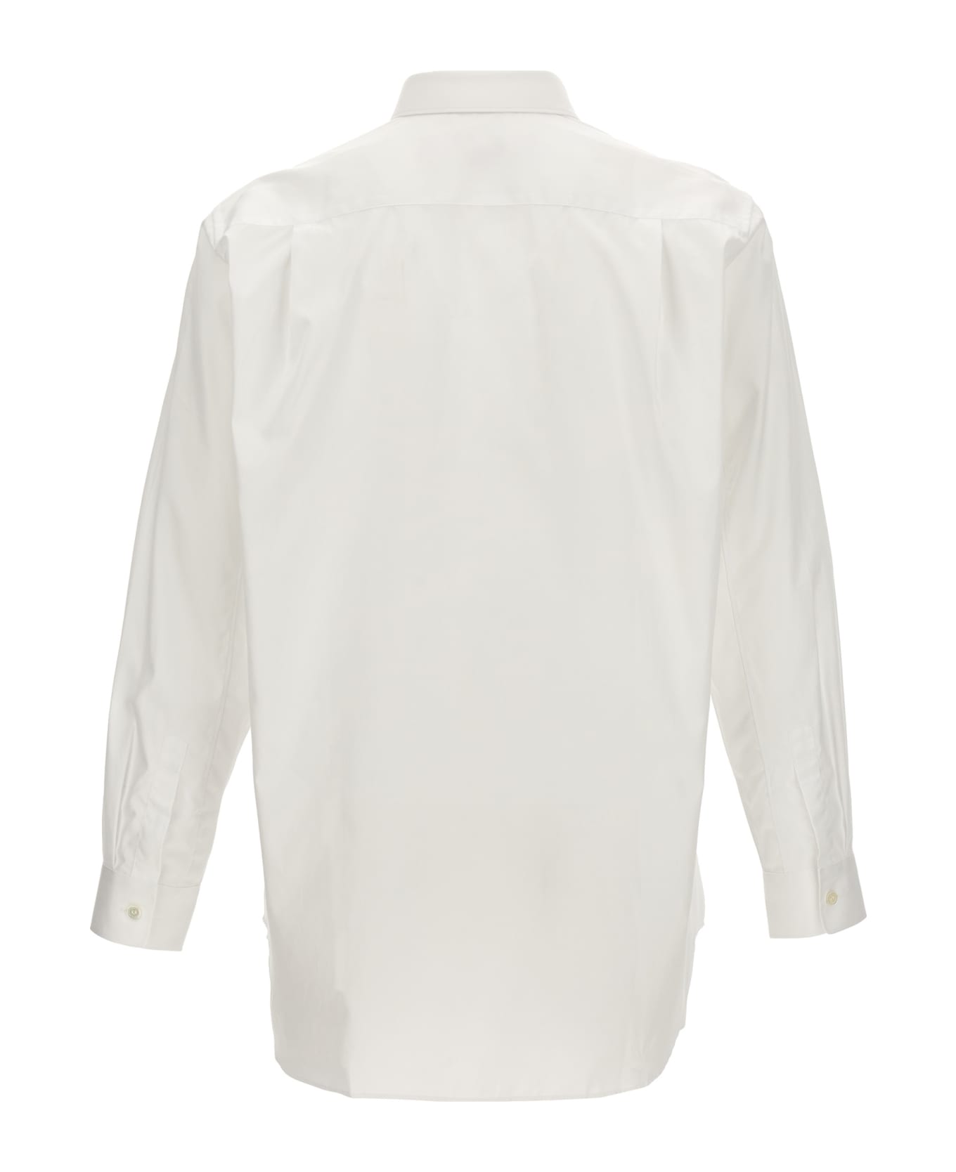 Comme des Garçons Play Logo Patch Shirt - White