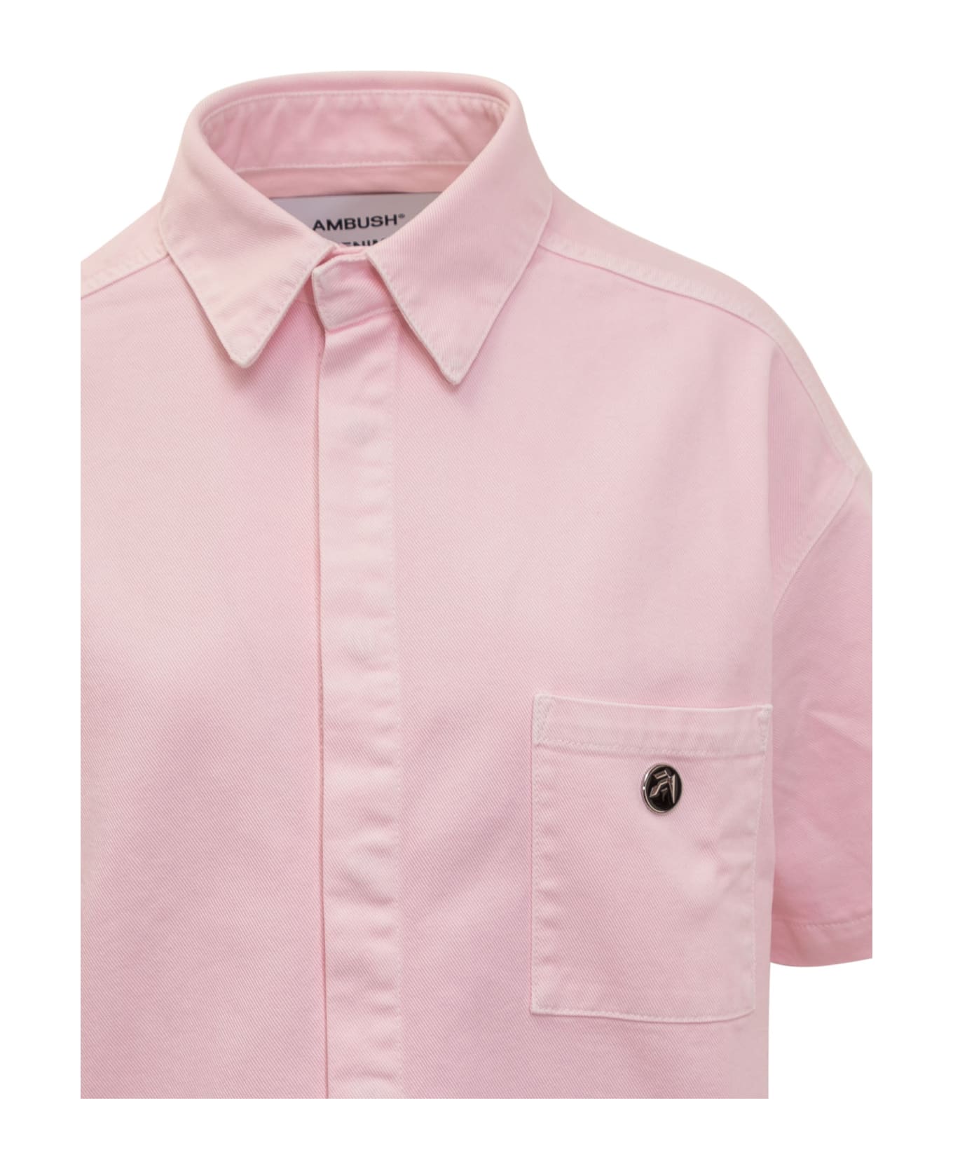 AMBUSH Boxy Fit Shirt With Logo - PINK