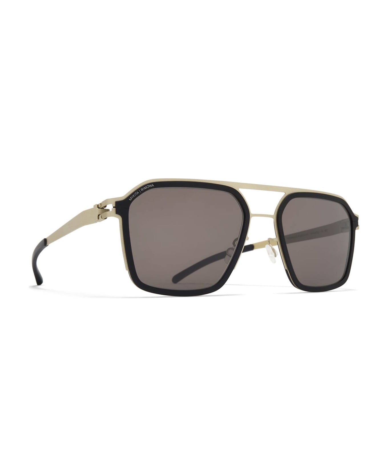 Mykita Mr003 Al3 - Titan / Black / Brown Solid Lens Sunglasses - titanium/black