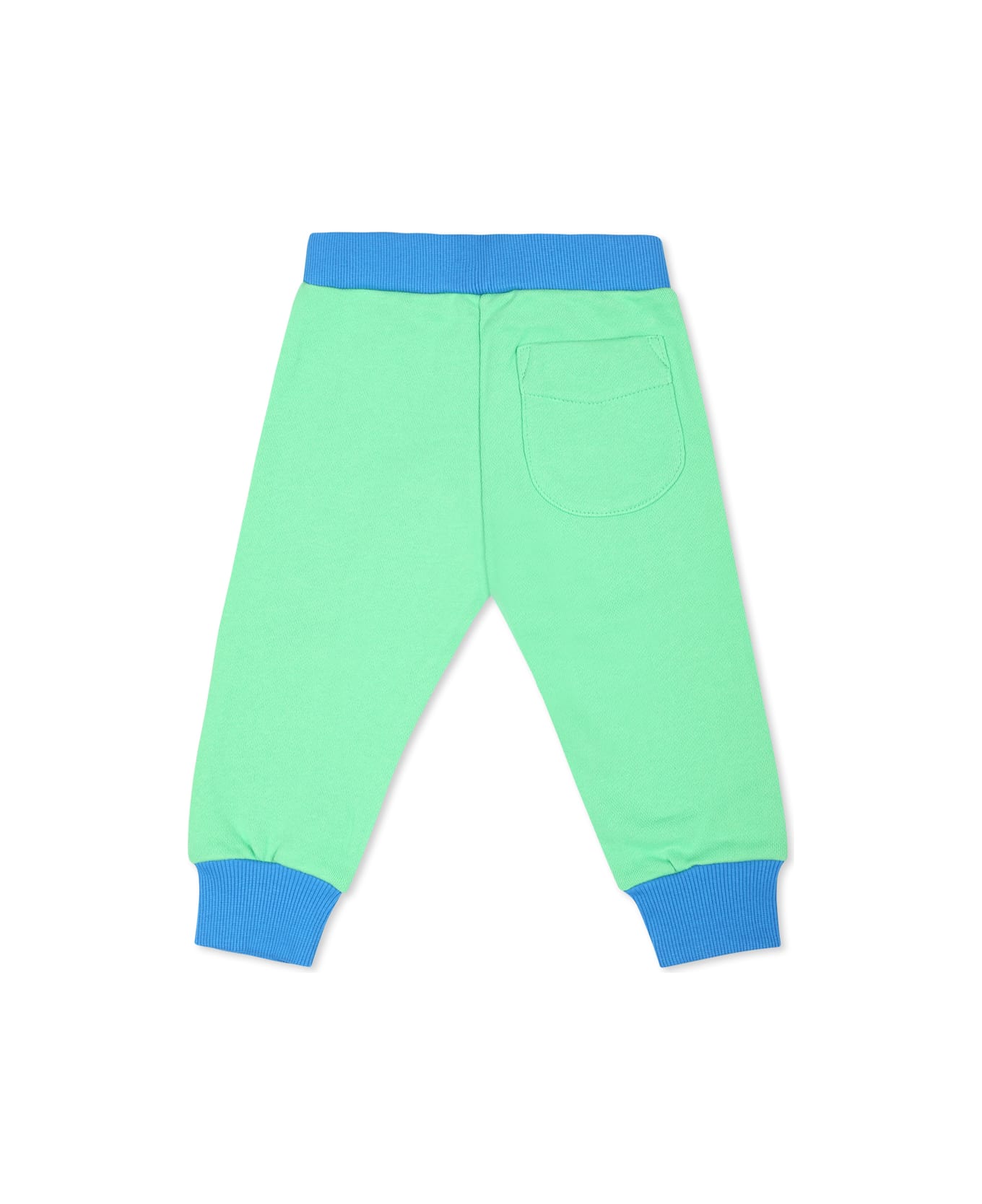 Diesel Green Trousers For Baby Boy With Logo - Green