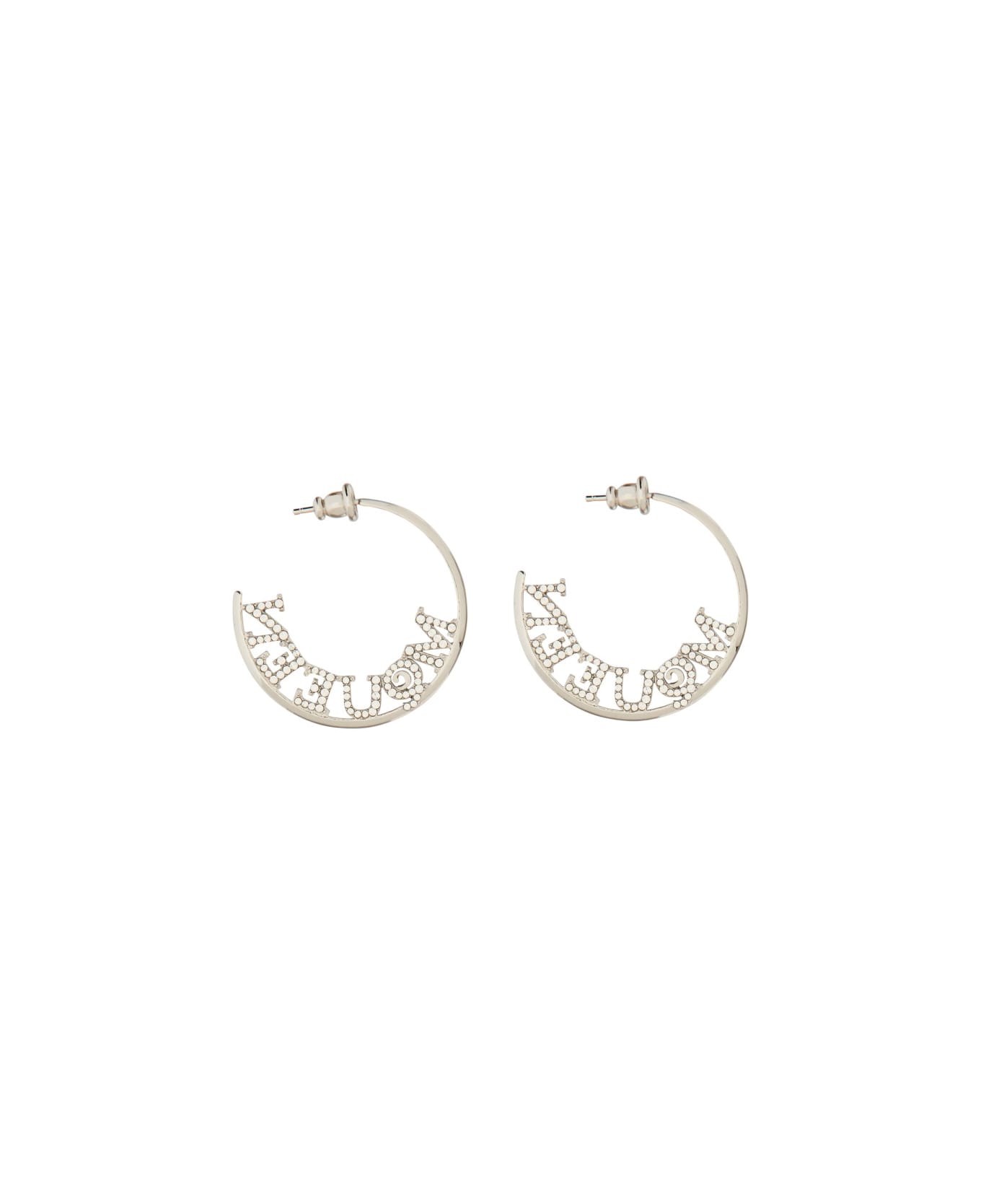 Alexander McQueen Logo Earrings - SILVER