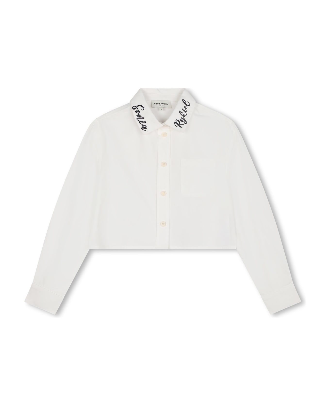 Sonia Rykiel Camicia Con Logo - White