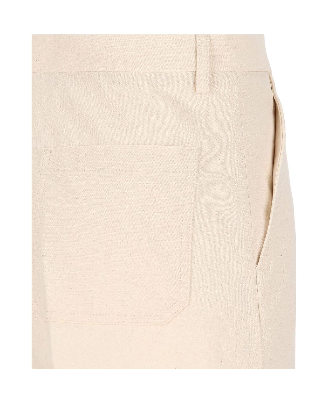 Valentino Garavani Pleat Detailed Wide Leg Pants
