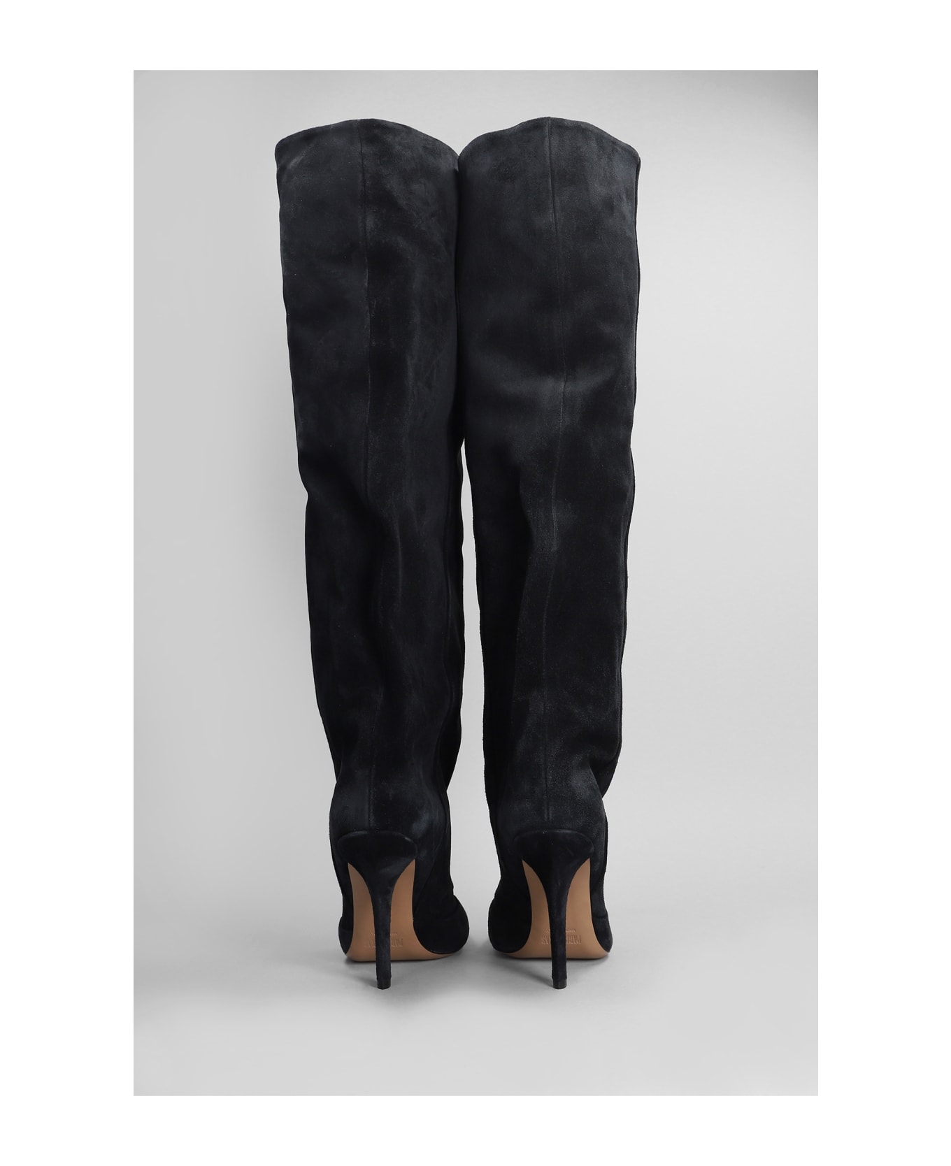 Paris Texas Esther Boot 105 High Heels Boots In Black Suede - black