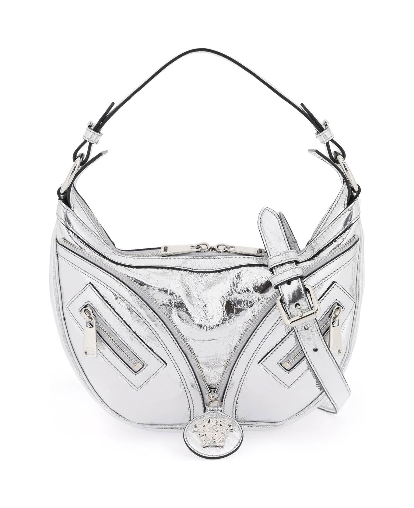 Versace Repeat Leather Shoulder Bag - P Silver Palladium トートバッグ
