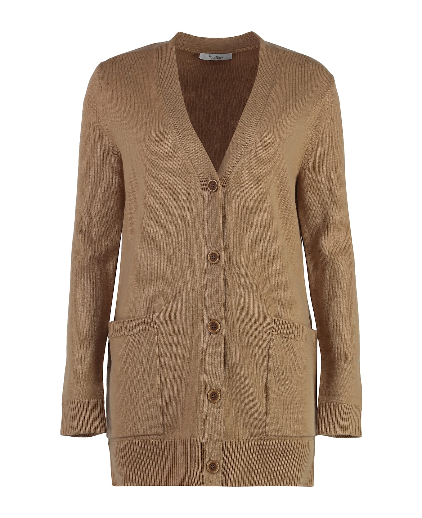 Max Mara Villar Wool And Cashmere Cardigan - NEUTRALS