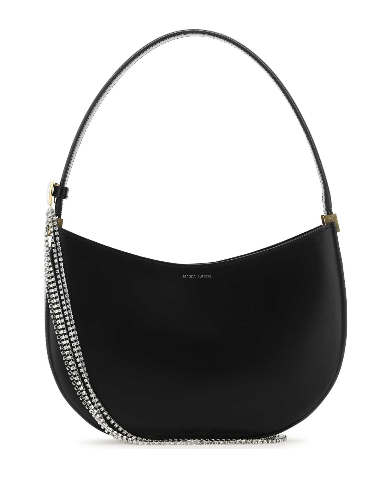 Magda Butrym Black Leather Medium Vesna Handbag - BLACK