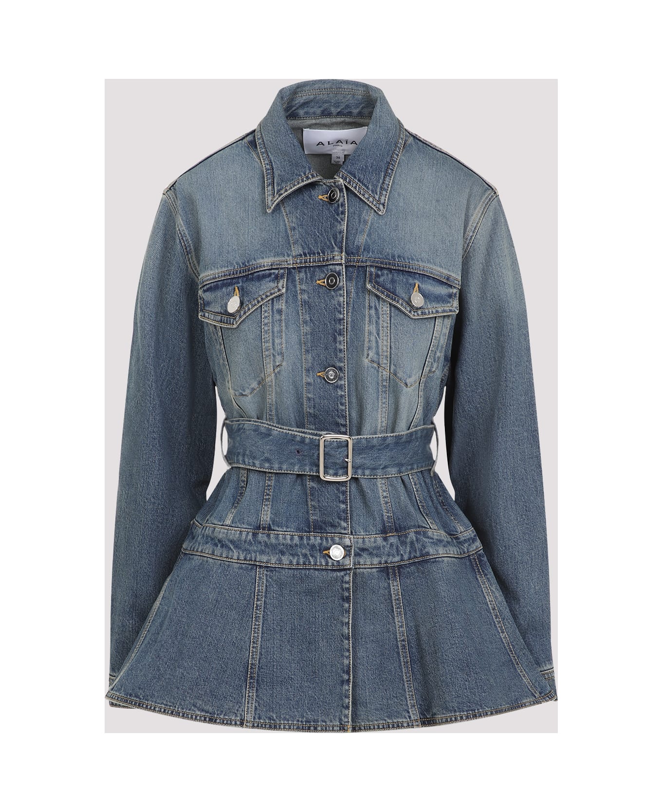Alaia Alaïa Flare Jacket - Bleu Vintage
