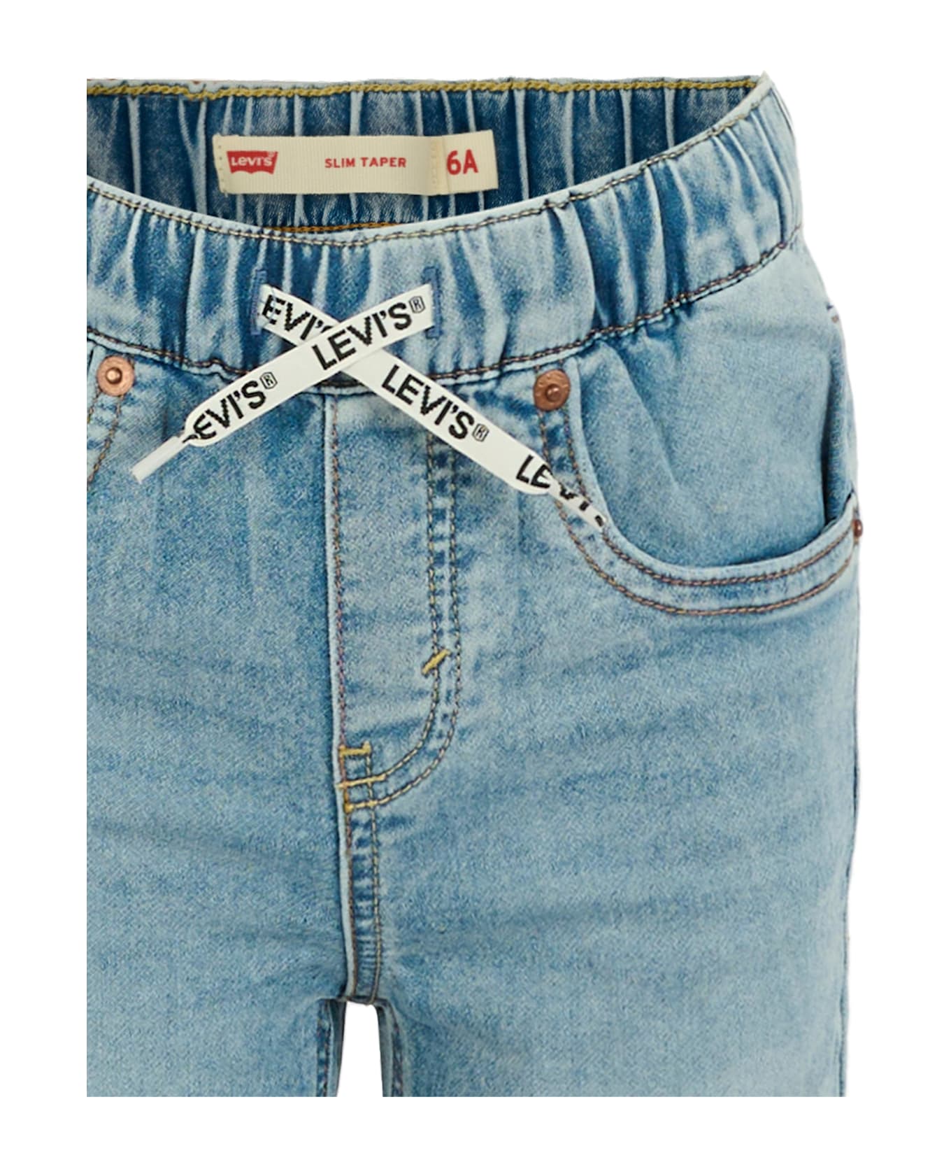 Levi
s Denim Jeans For Boy With Logo - Denim