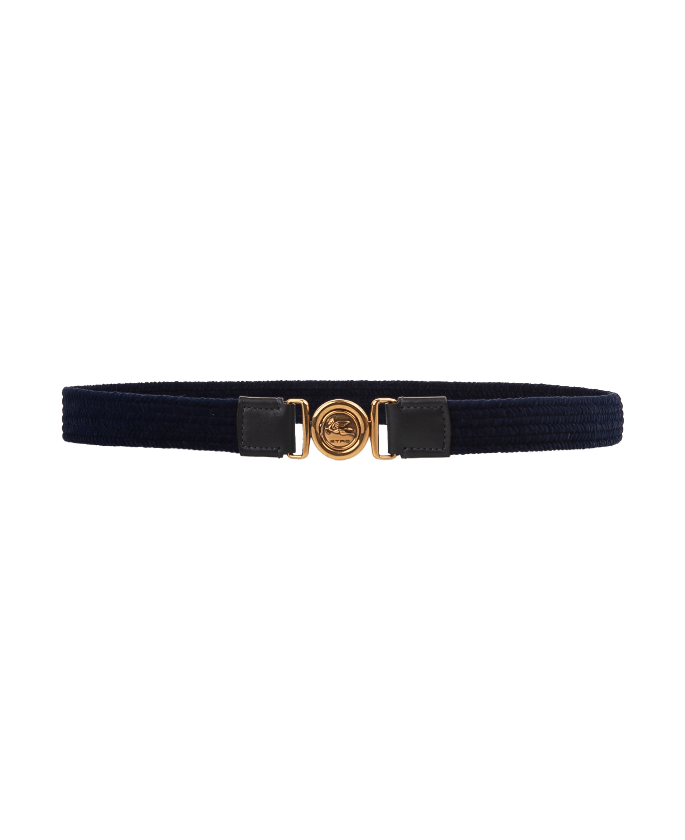 Etro Blue Pegaso Elasticised Belt - Blue