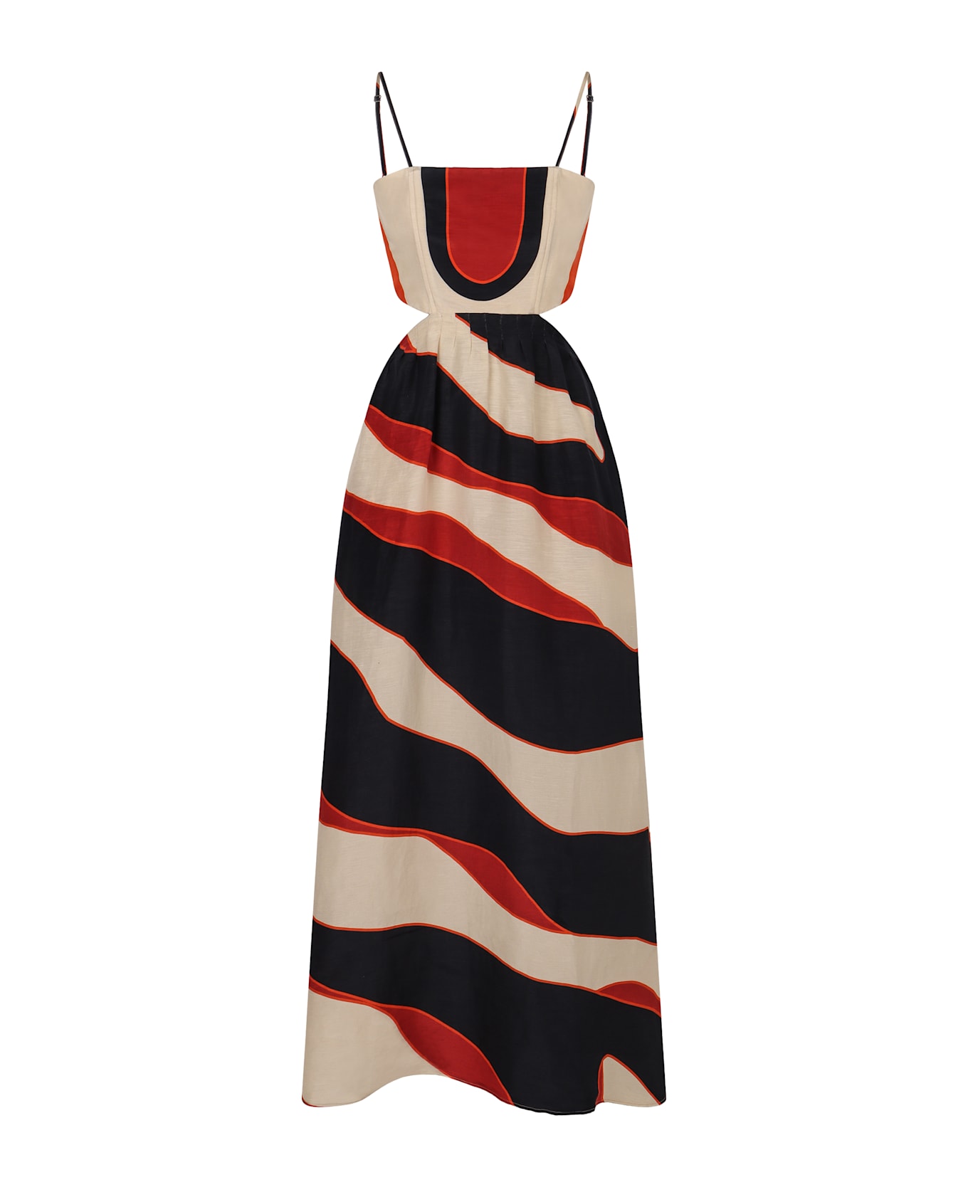 Raquel Diniz Printed Linen Dress - MultiColour