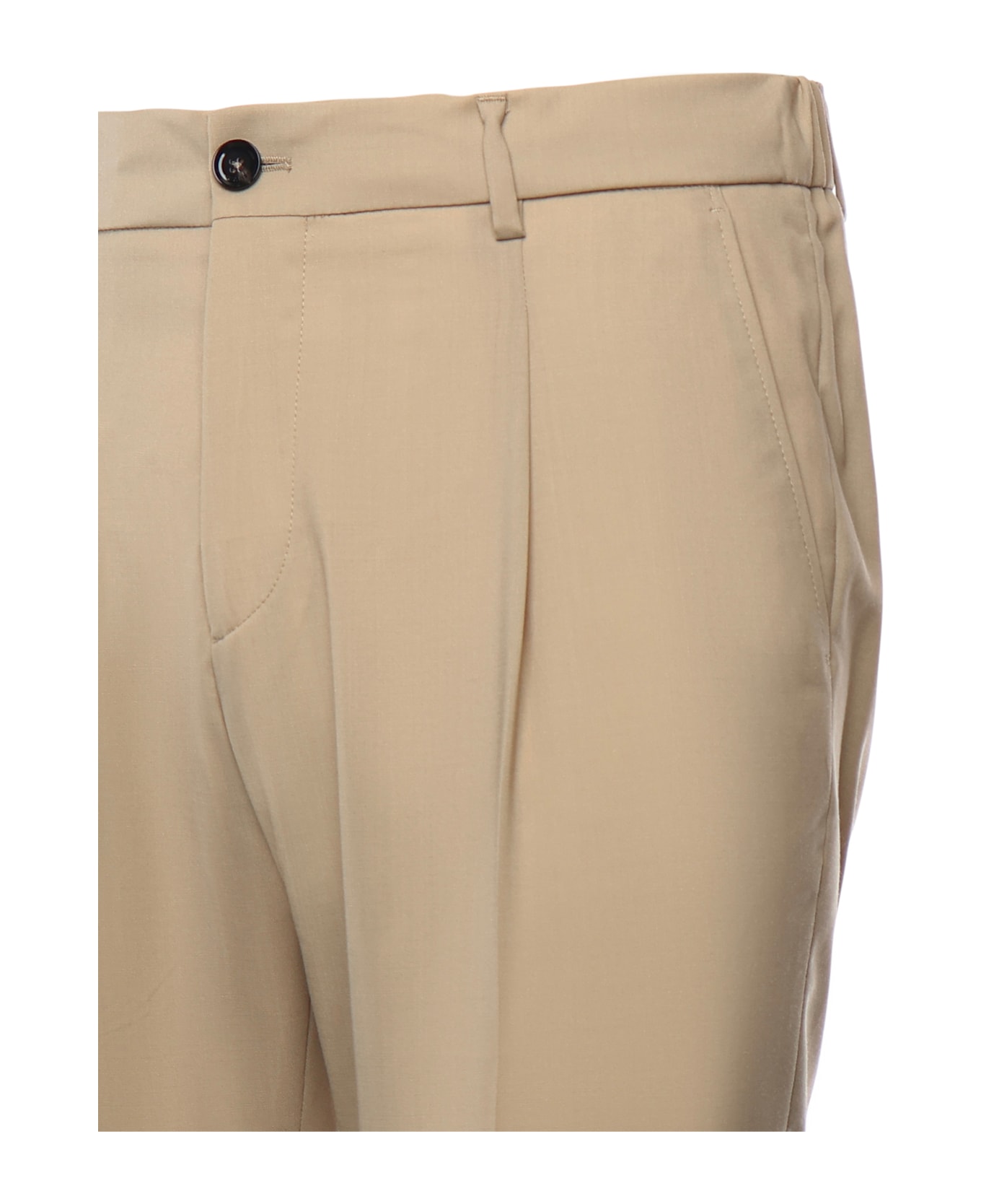 Be Able Wool-blend Gabardine Trousers - Beige