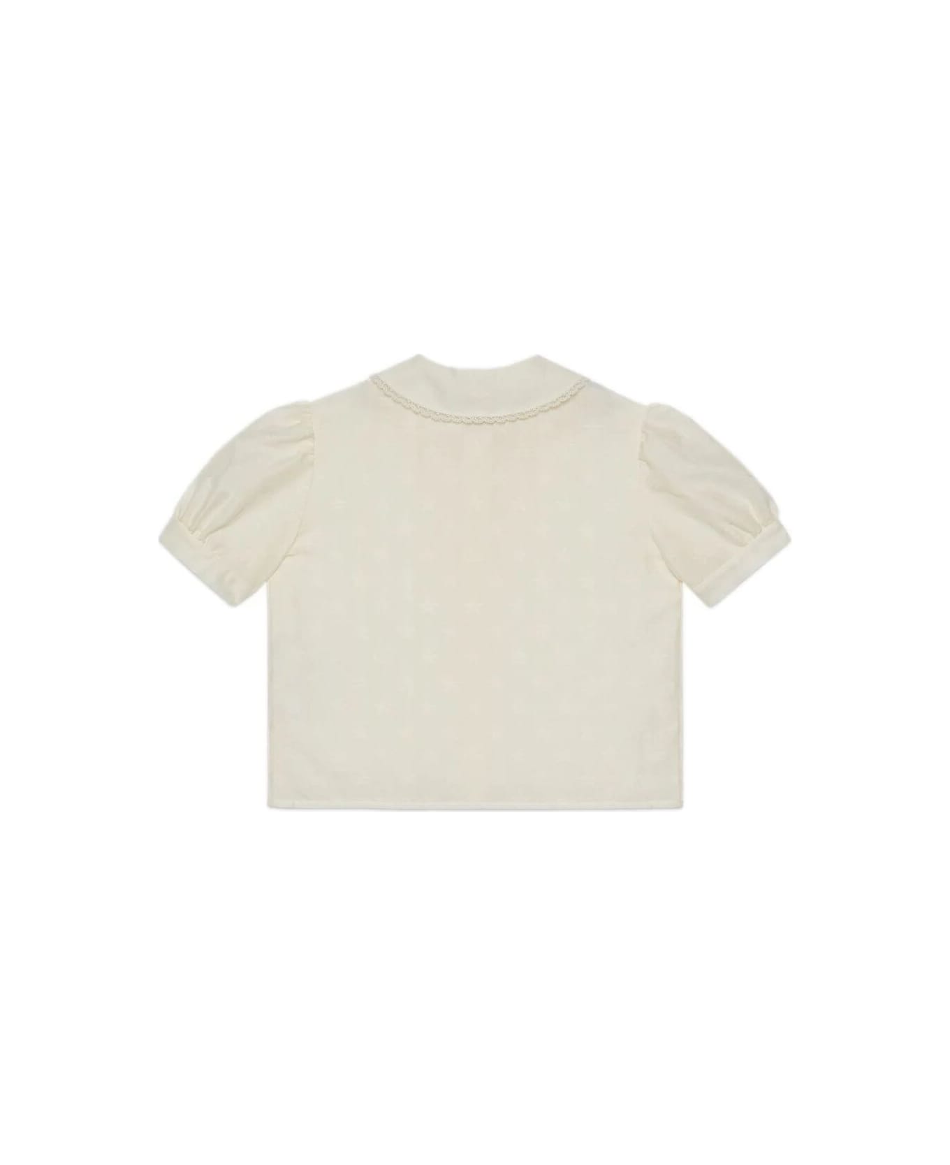 Gucci Schal Shirt Multistar Cotton Jaquard - Ivory