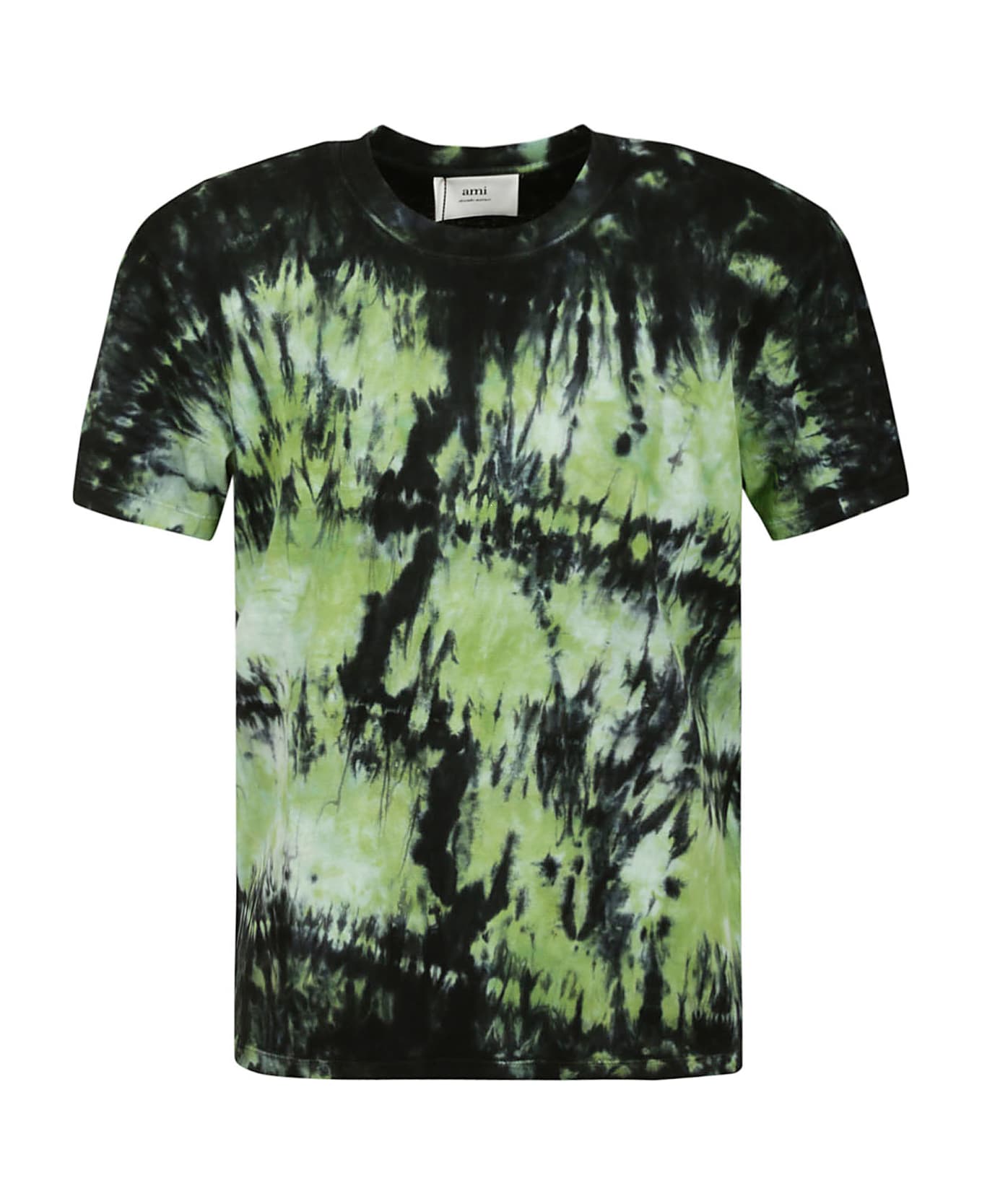Ami Alexandre Mattiussi Unisex Tie & Die T-shirt - Green White