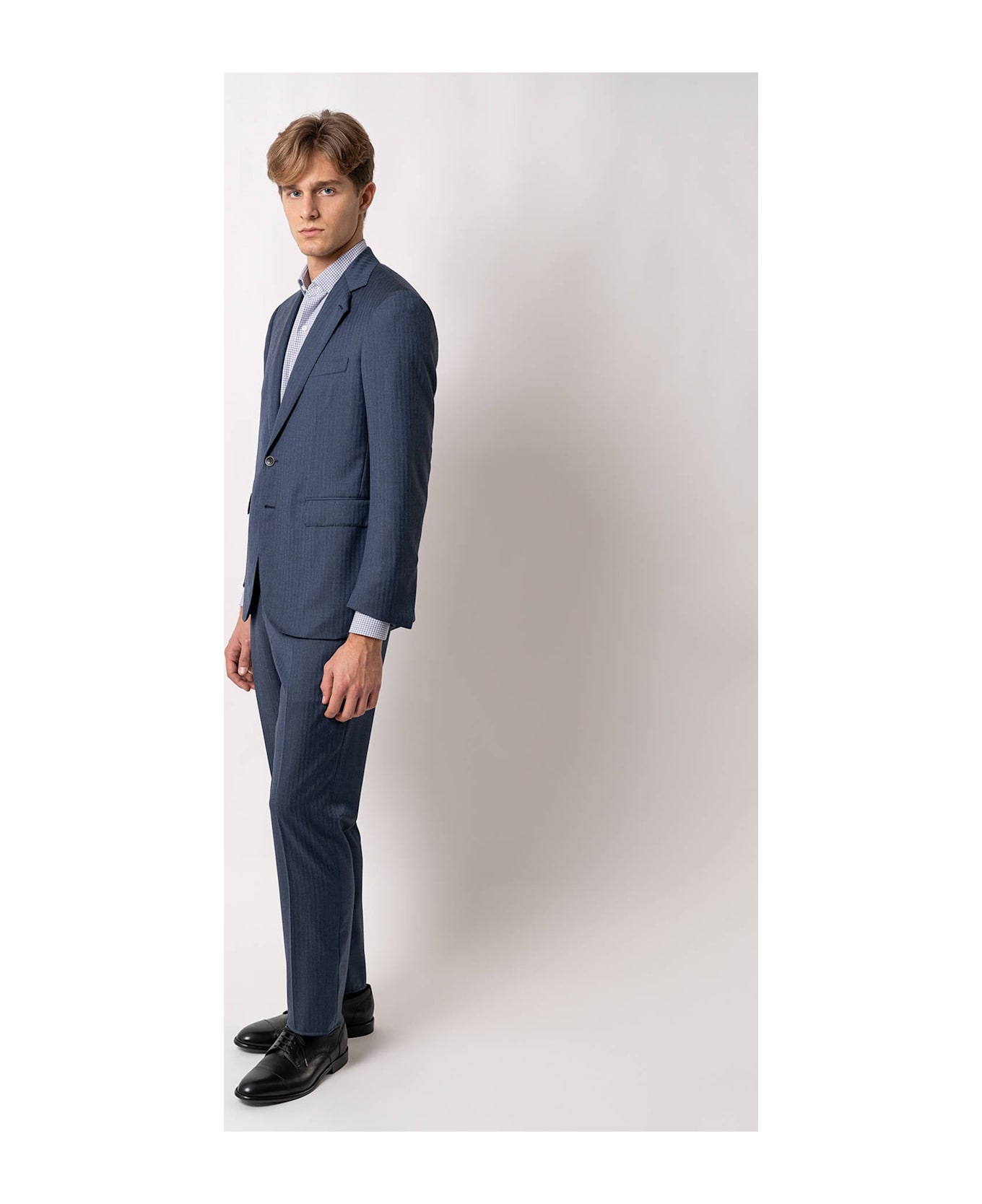 Larusmiani Single-breasted Wool Suit Seul Suit - Blue