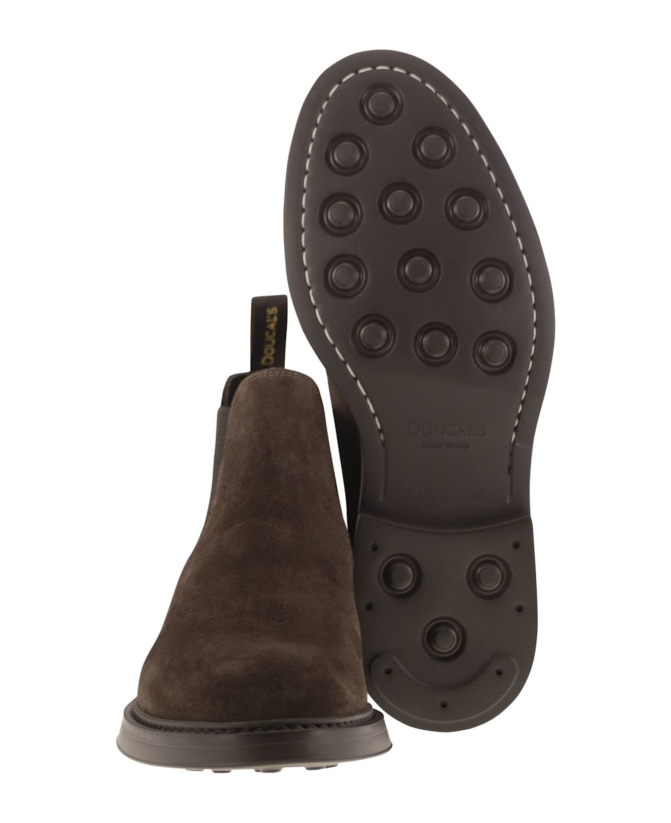 Doucal
s Suede Chelsea Boot - Brown