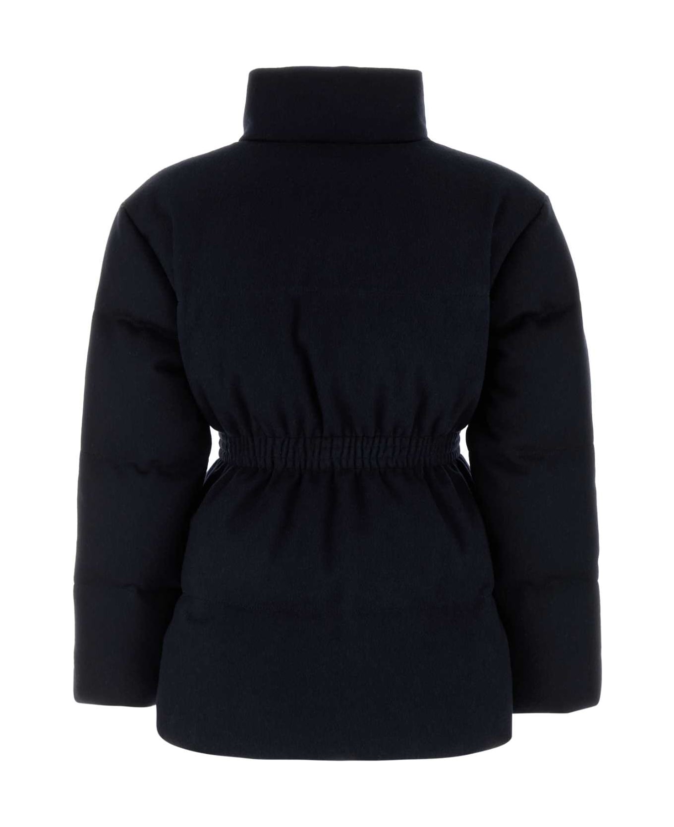 Prada Midnight Blue Wool Down Jacket - BLEU