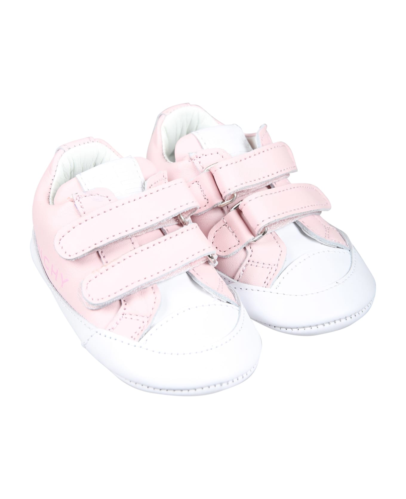 Givenchy Pink Sneakers For Baby Girl With Logo - Pink