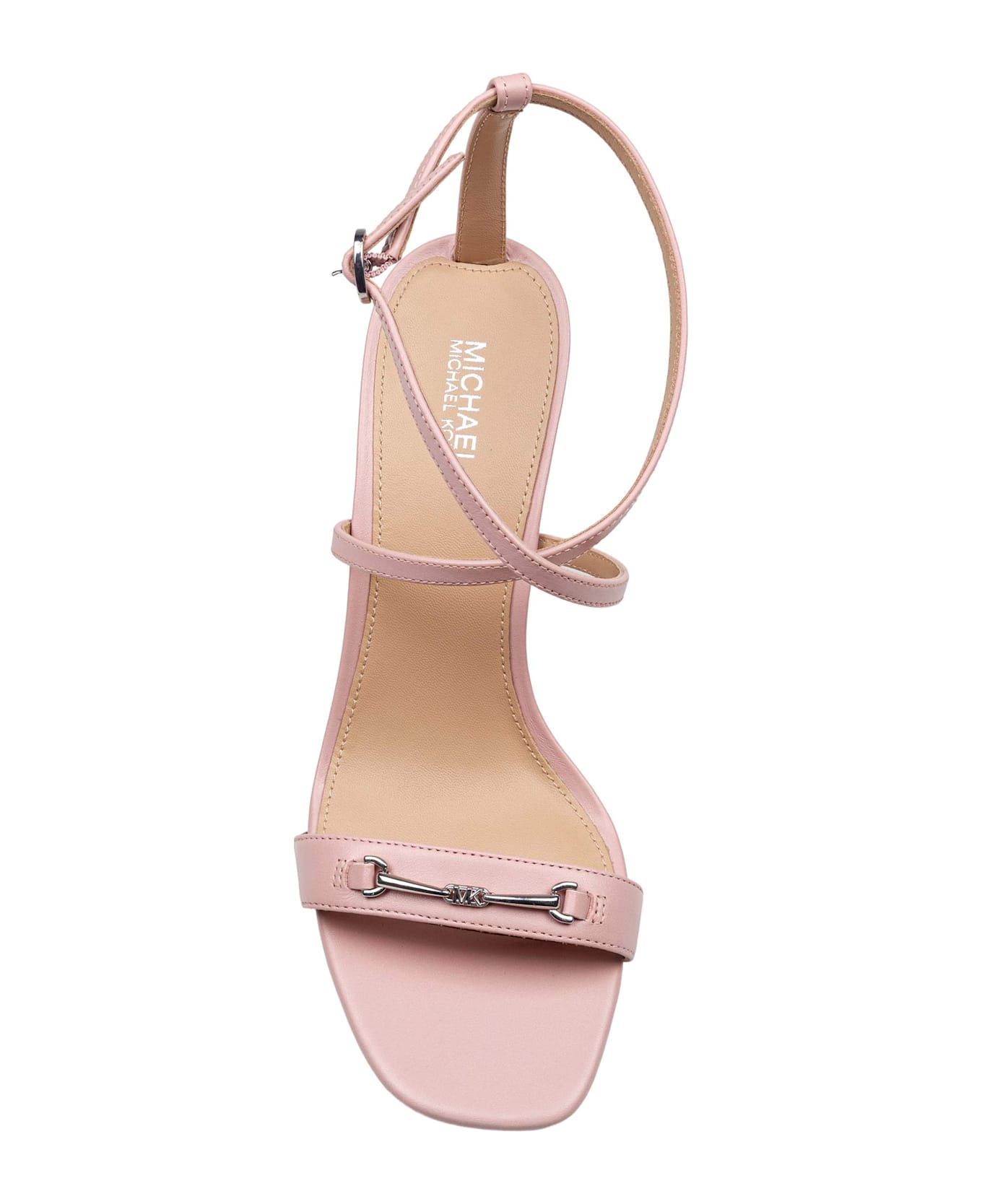 Michael Kors Lena Leather Sandal Pink Color - Smokey Rose
