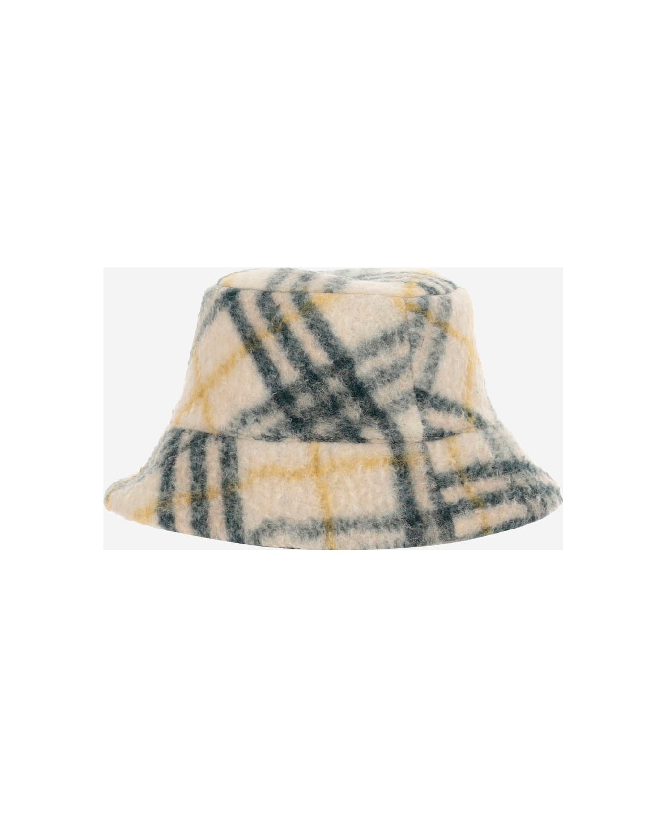 Burberry Reversible Fleece Check Bucket Hat - Green