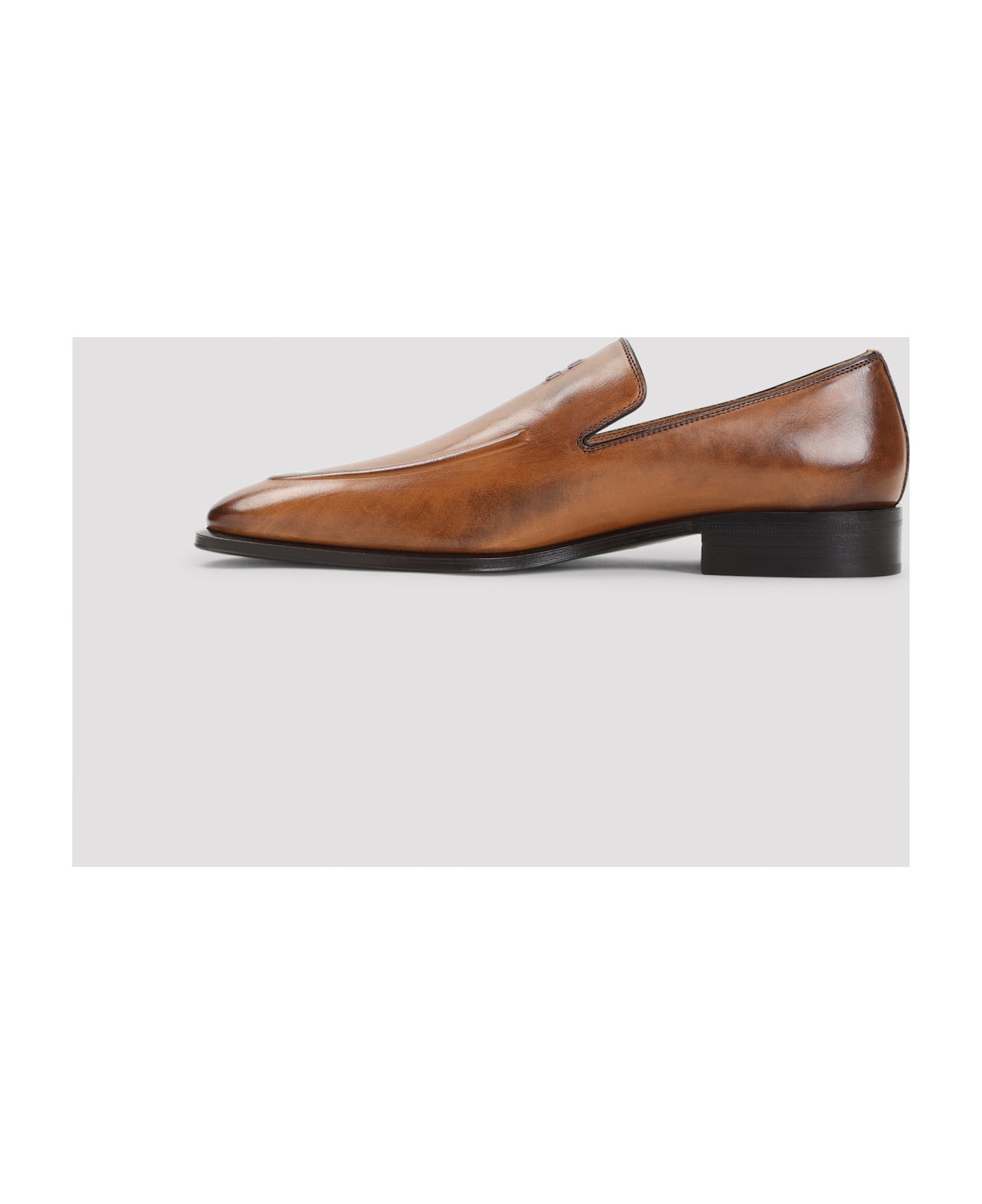 Miu Miu Calf Leather Loafers - Cognac