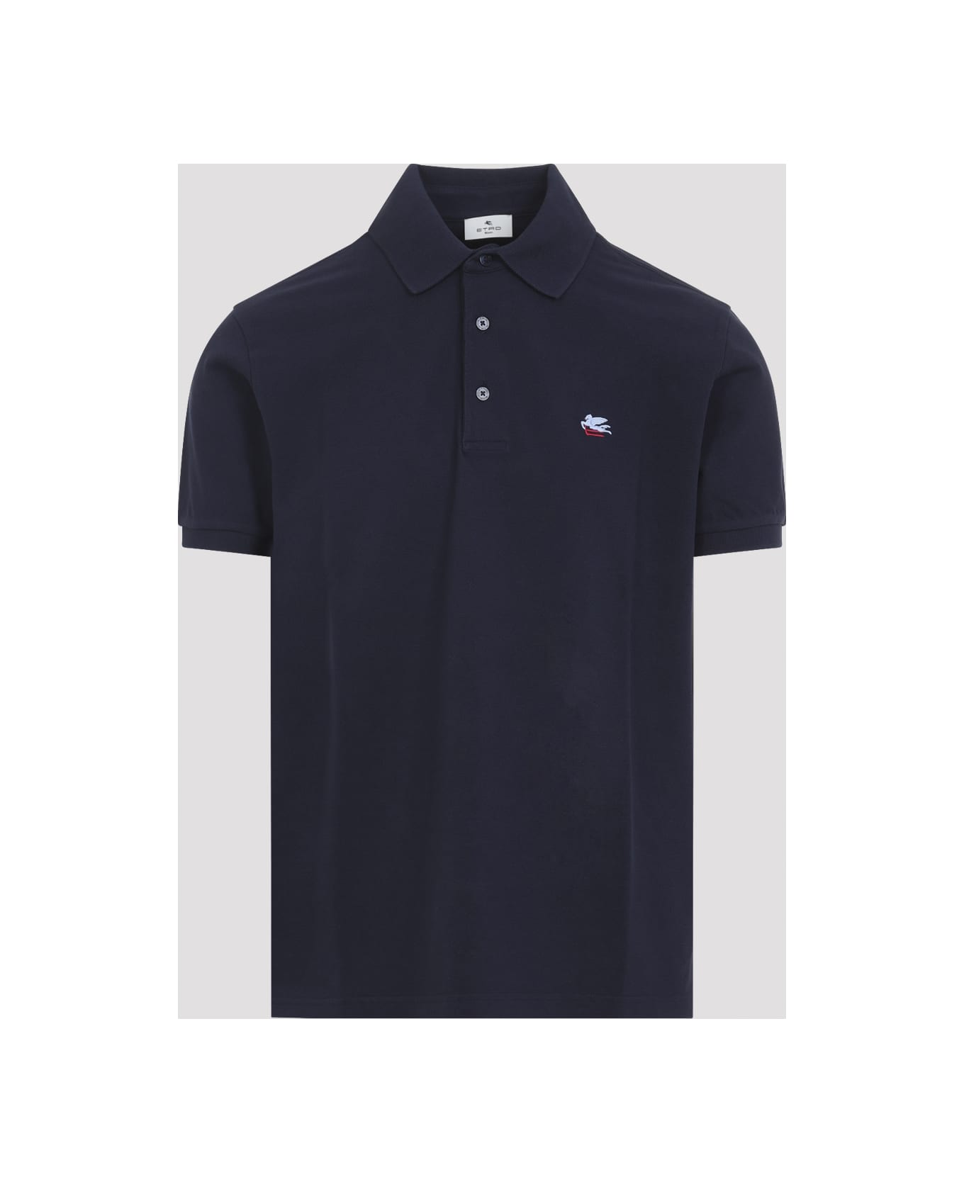Etro Roma Plain Polo - Blue