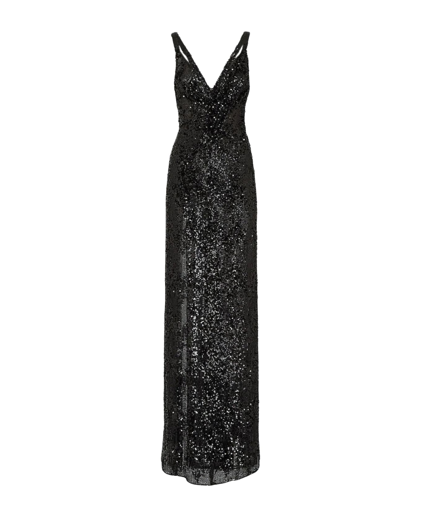 Fendi Daily Dress Paillettes Chiffon - Gme Black ワンピース＆ドレス