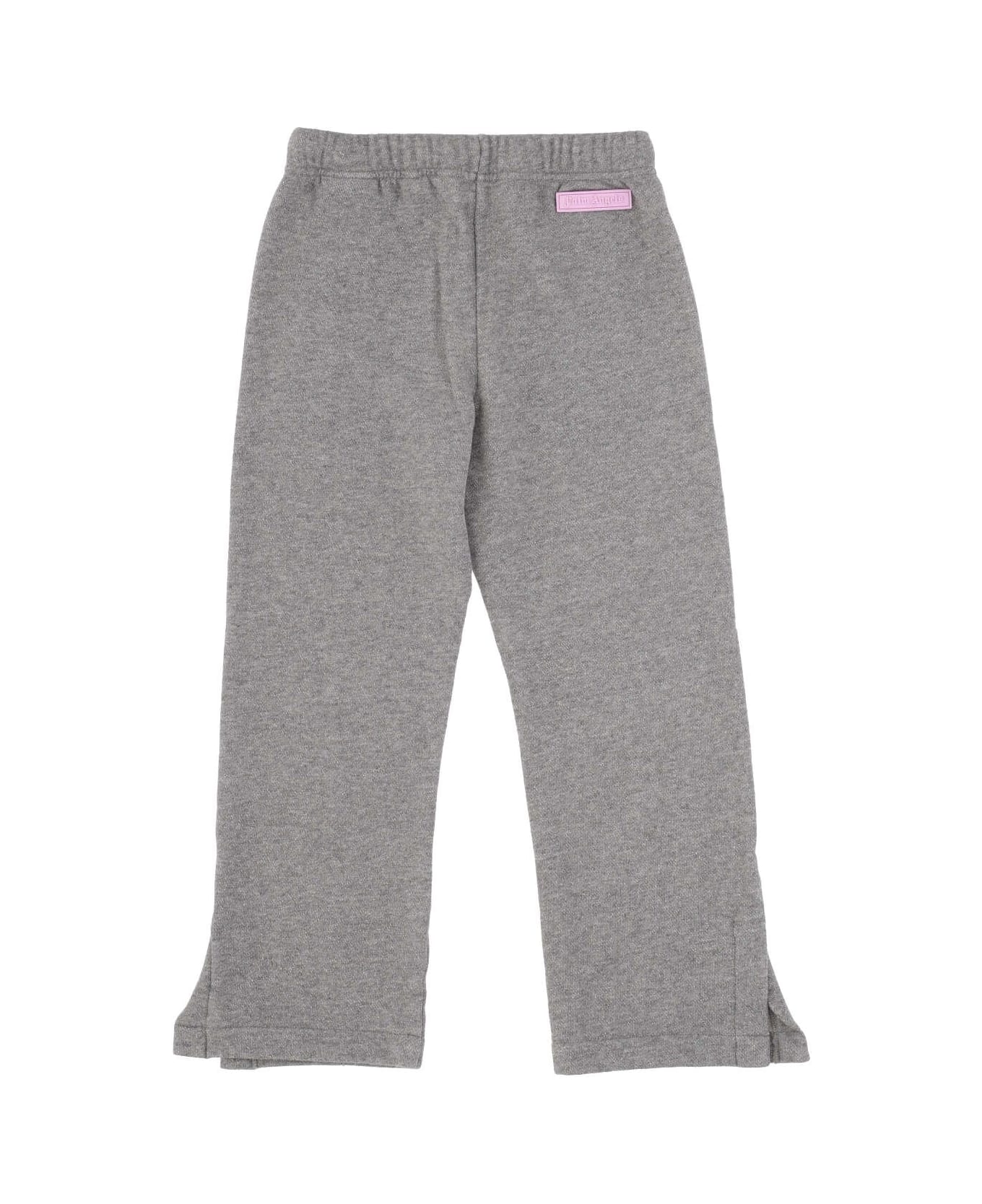 Palm Angels Lurex Drawstring Track Pants - Melange