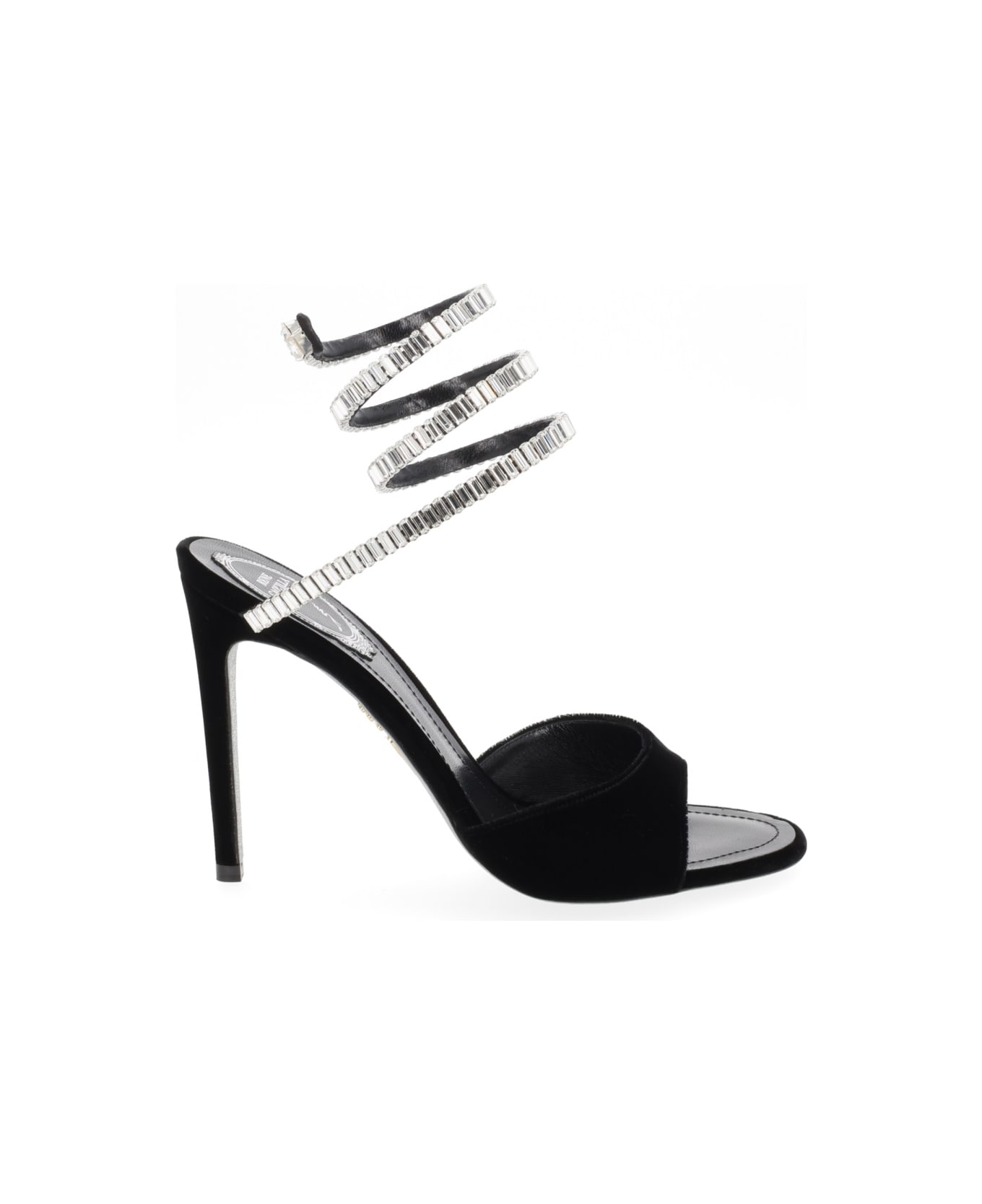 René Caovilla "cleo Spark" Sandal - BLACK