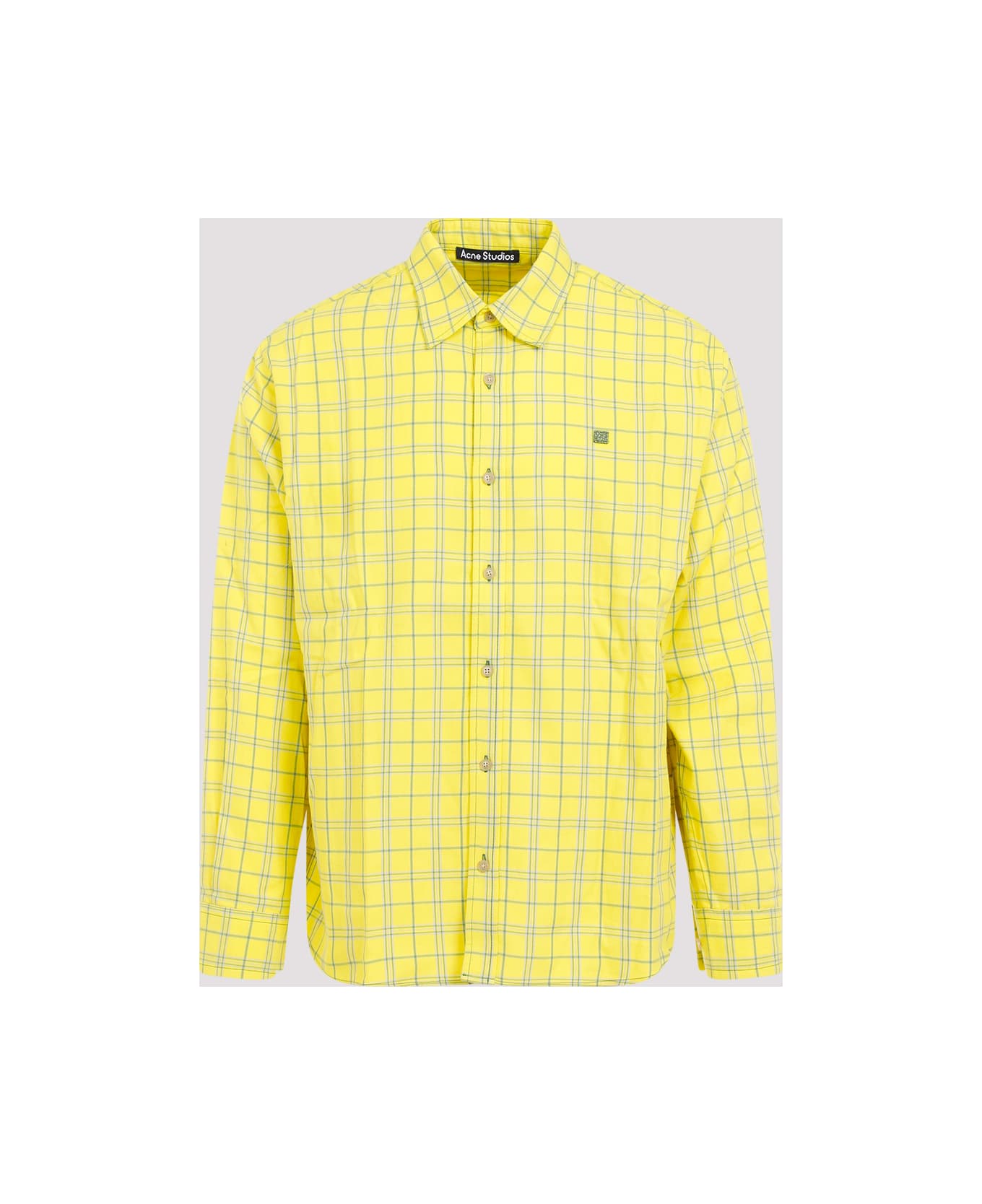 Acne Studios Cotton Shirt - Yellow Green