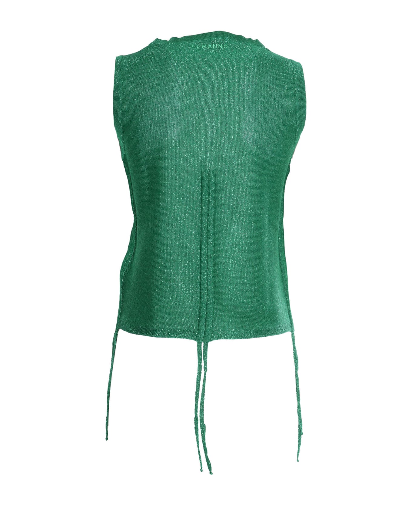 Ermanno Ermanno Scervino Green Knitted Top - GREEN