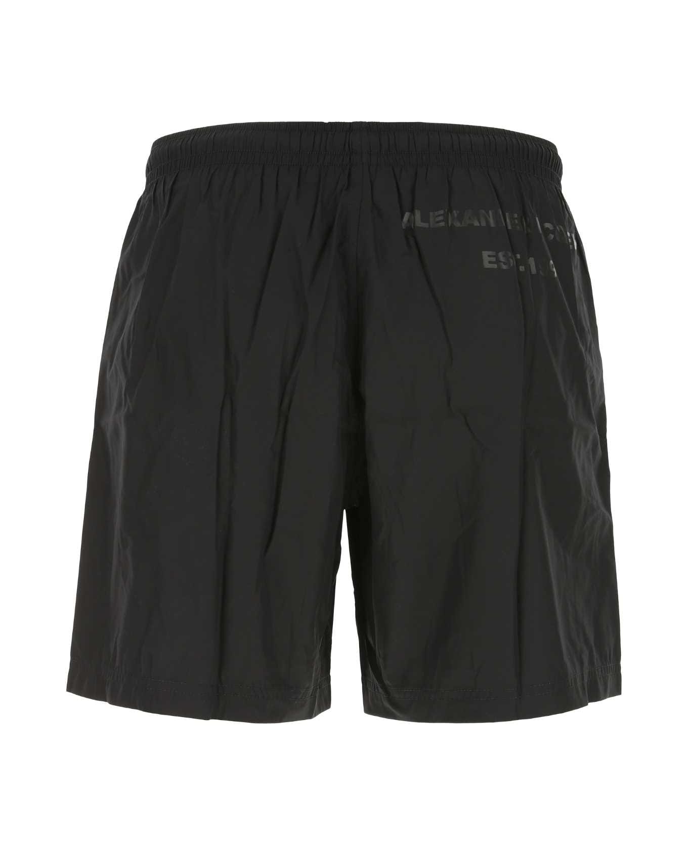 Alexander McQueen Black Nylon Swimming Shorts - 1060 水着