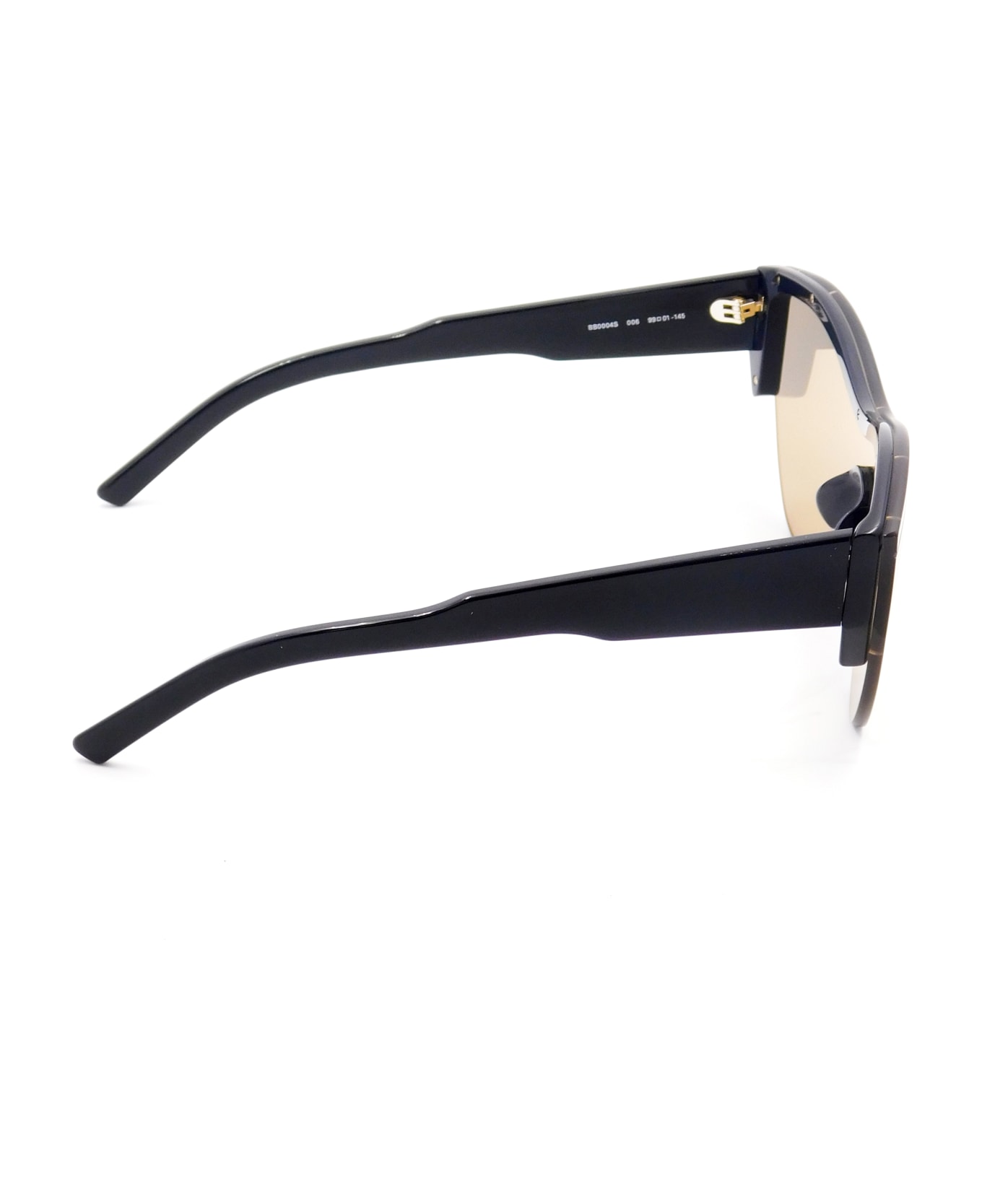 Balenciaga BB0004S Sunglasses - Black Black Gold