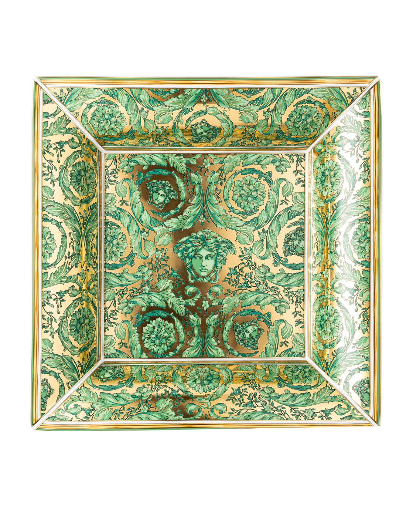 Versace Coppa Medusa Garland Cm 28 - Verde e Oro