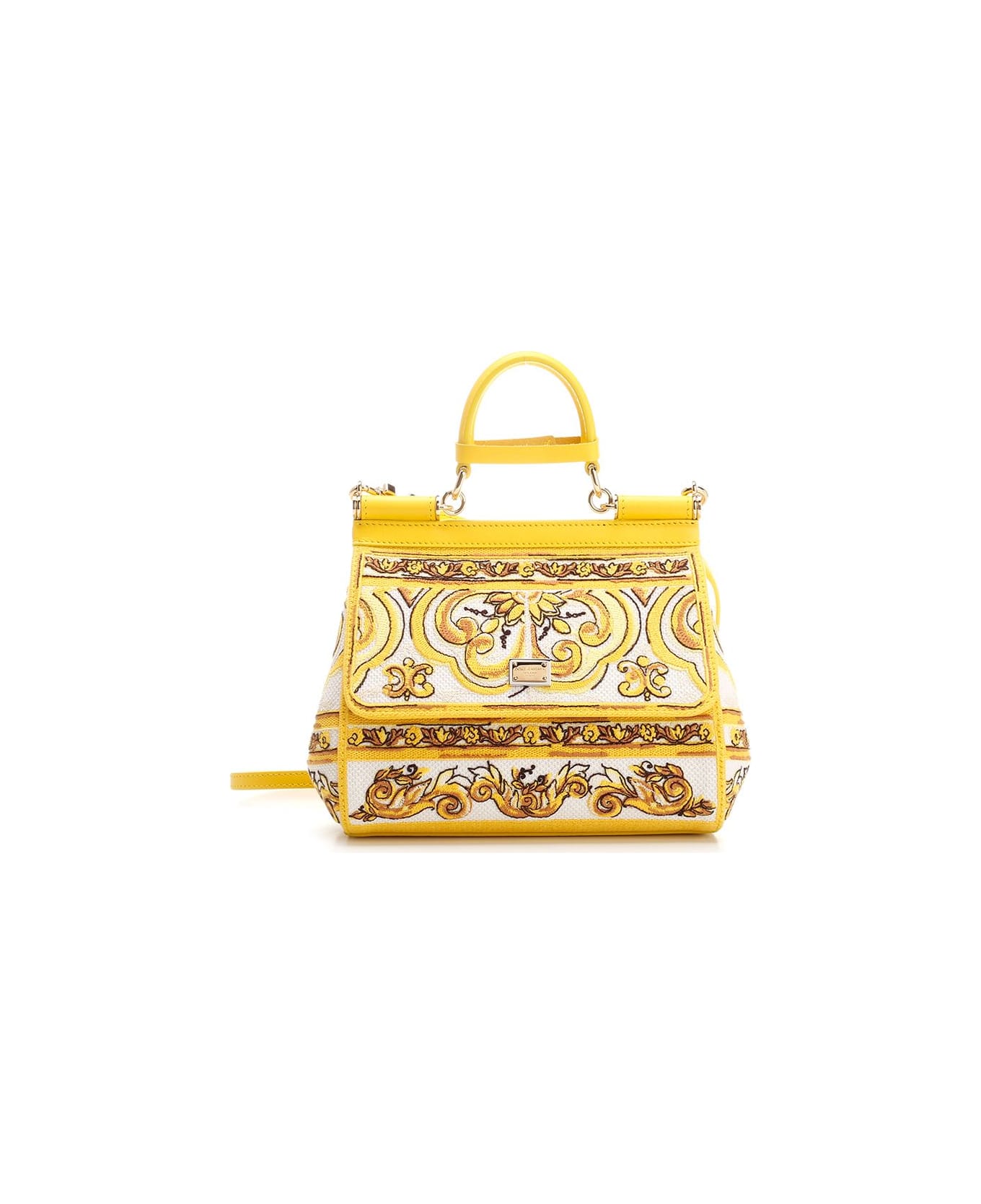 Dolce & Gabbana Medium "sicily" Handbag - Yellow