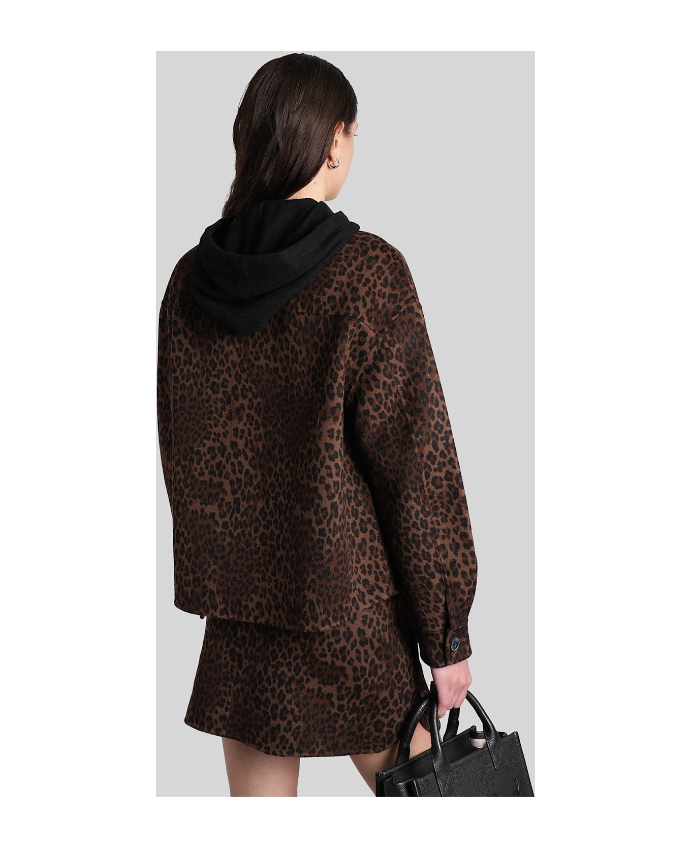 MC2 Saint Barth Bonnibell Double Casual Jacket In Animalier Wool - Animalier