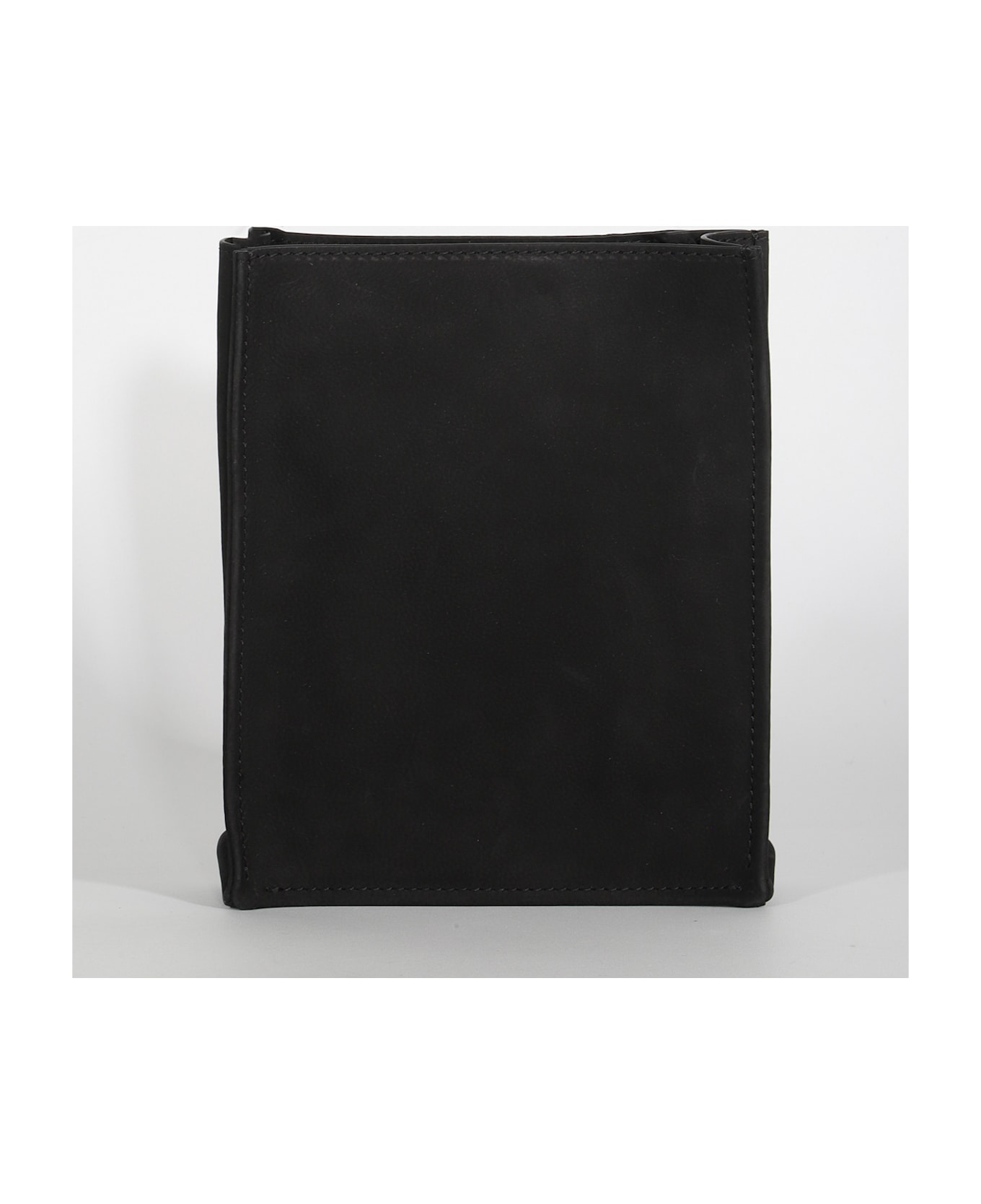 The Row Black Leather Crossbody Bag - BLACK ANS