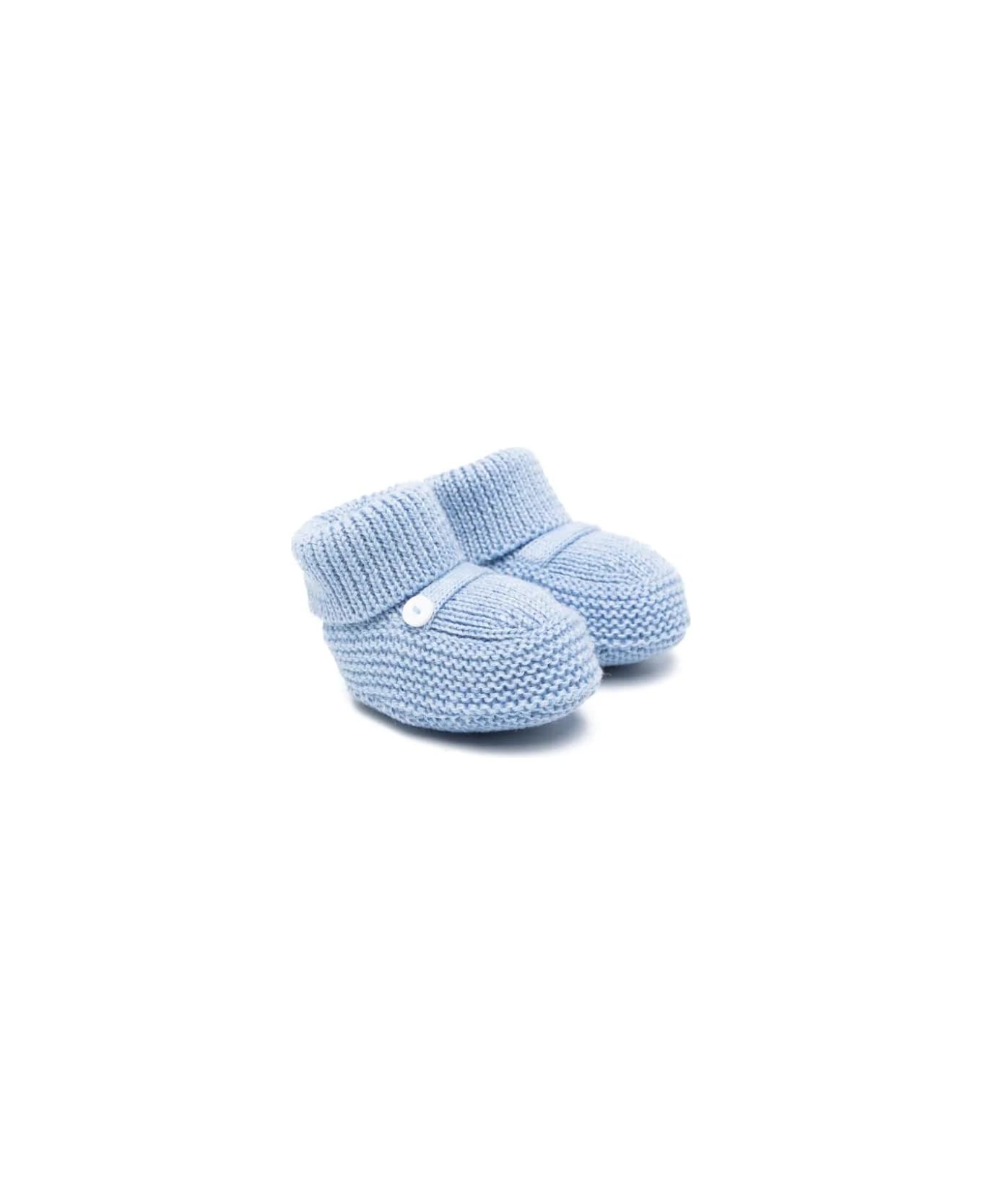 Little Bear Slippers Without Laces - Azzurra