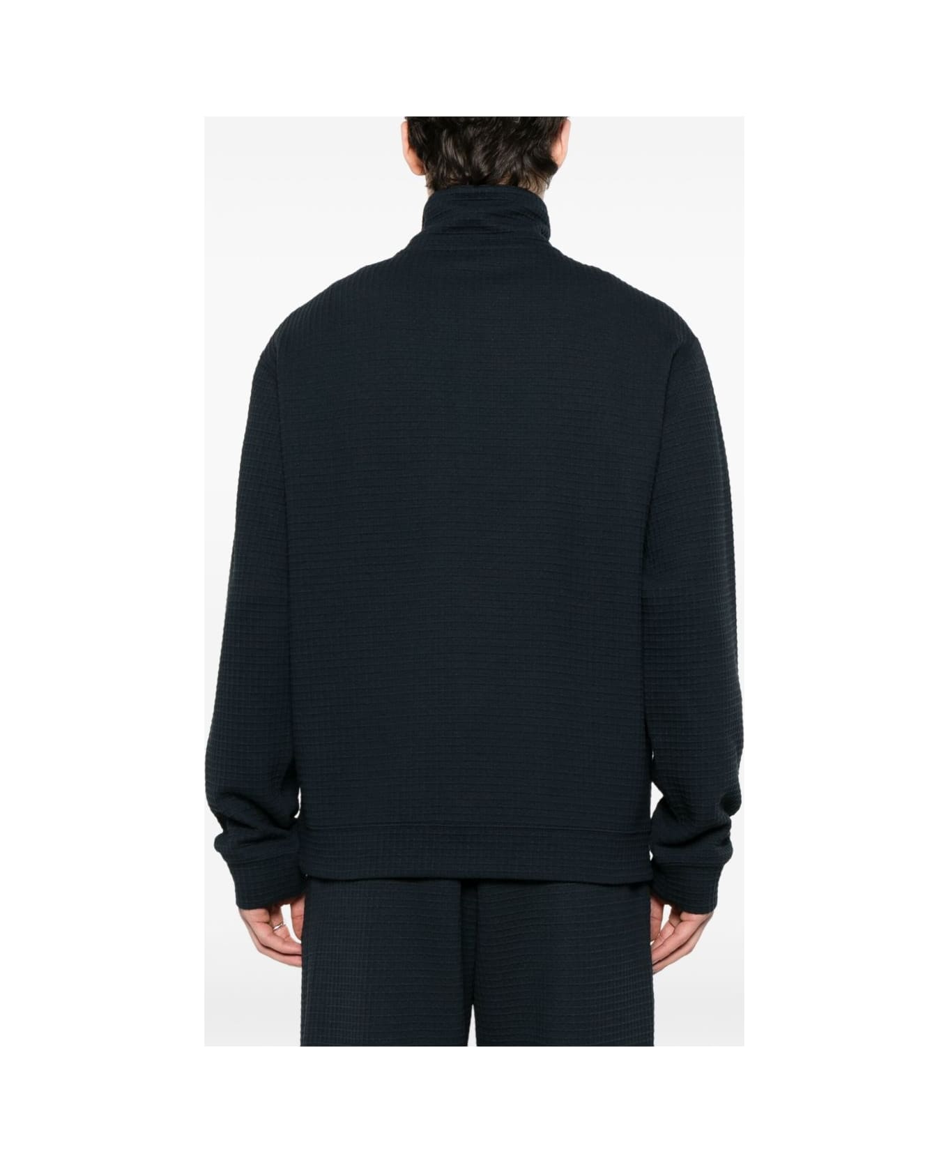 Emporio Armani Half-zip Sweatshirt - Blue